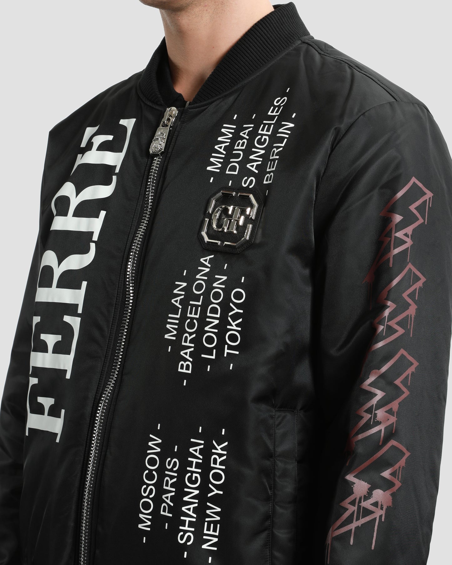 Printed Bomber Jacket