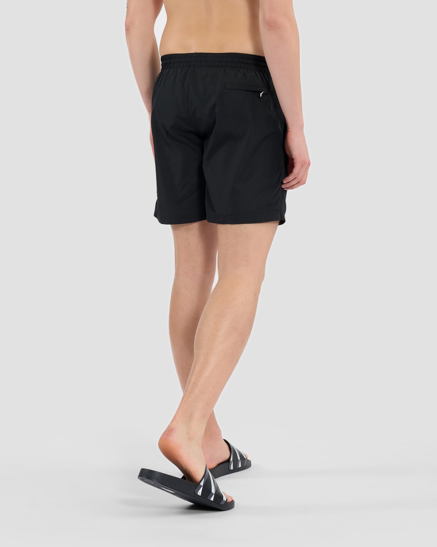 Metal Monogram Embellished Swim Shorts