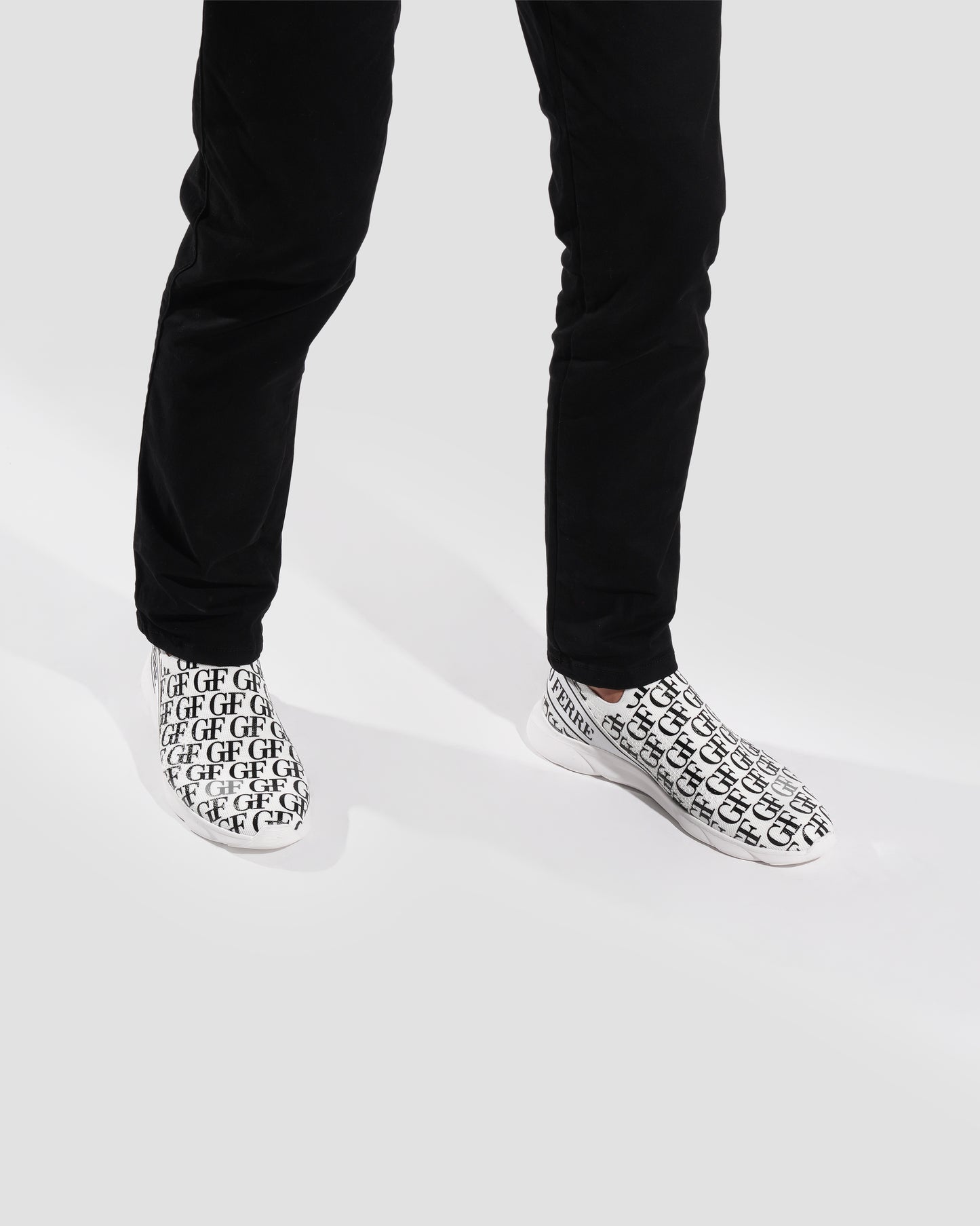 Monogram Low Top Knit Sneakers