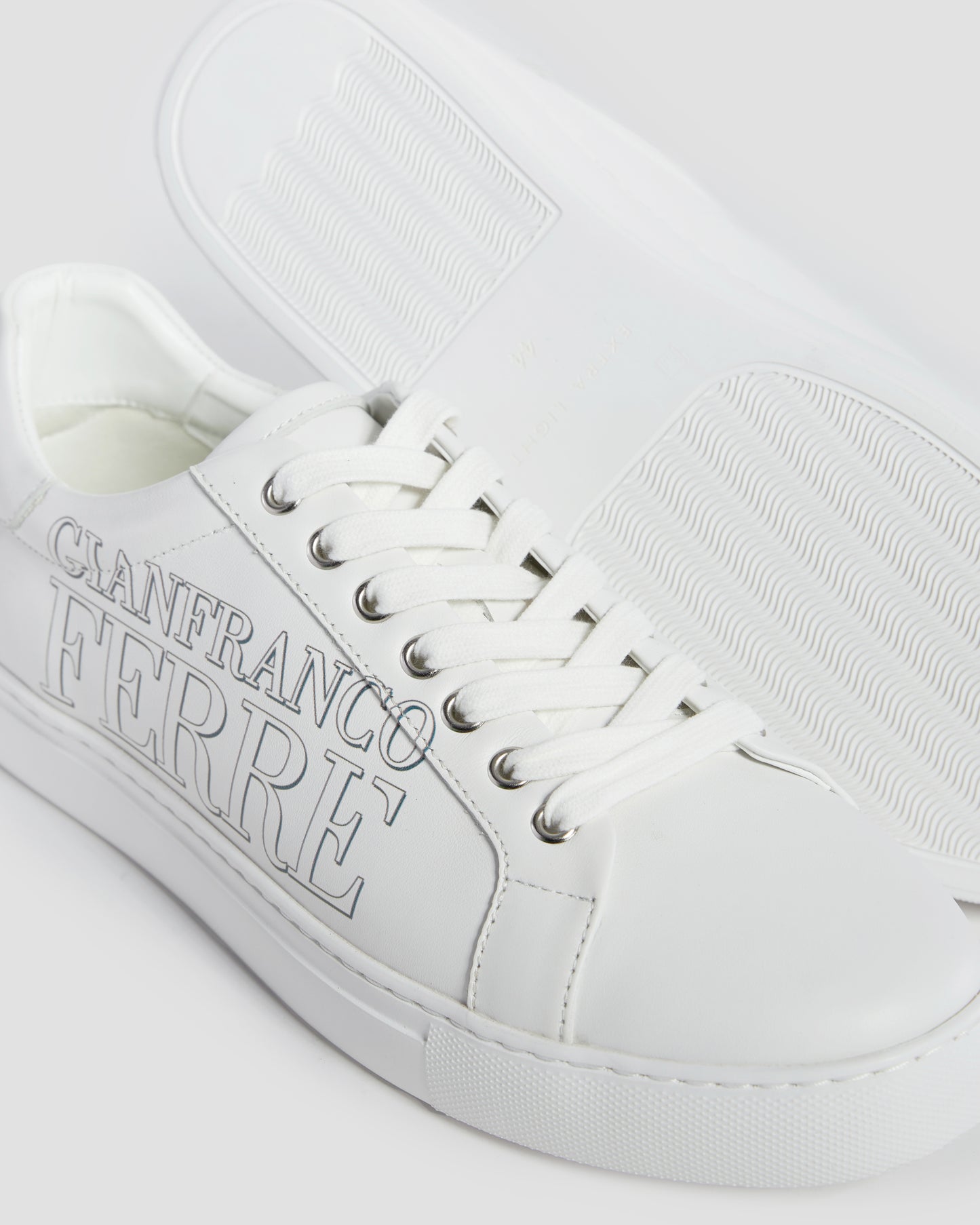 Side Brand Print Sneakers