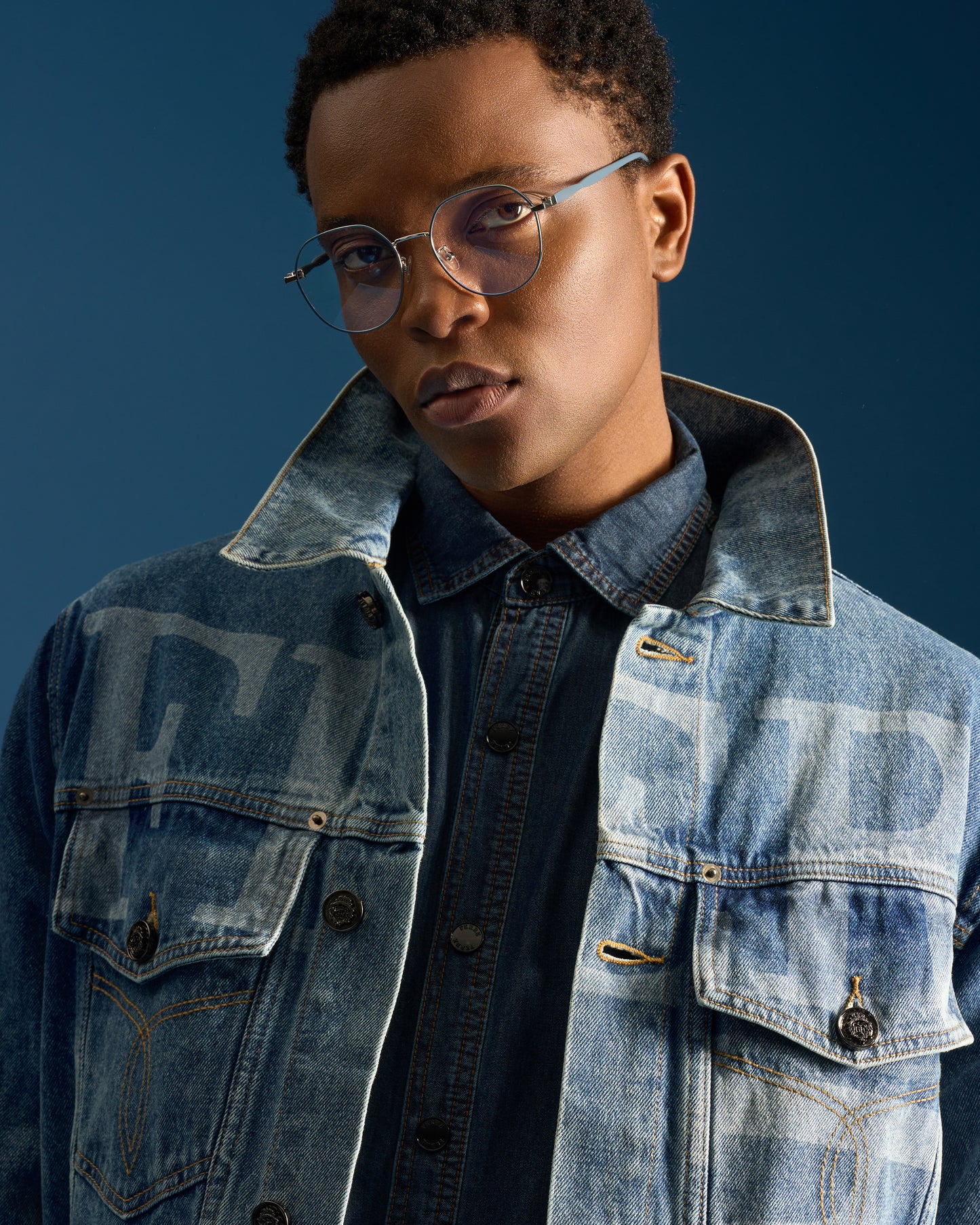 Ferre Printed Denim Jacket