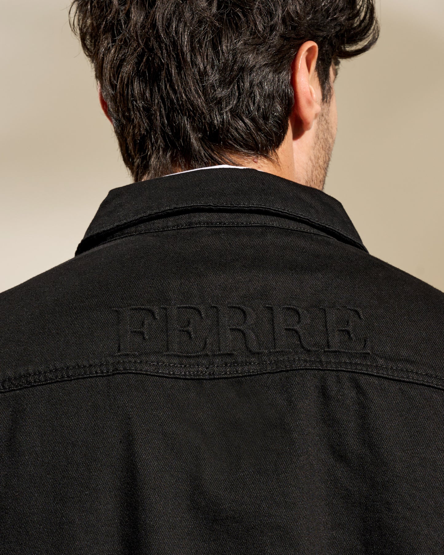 Ferre Embossed Denim Jacket