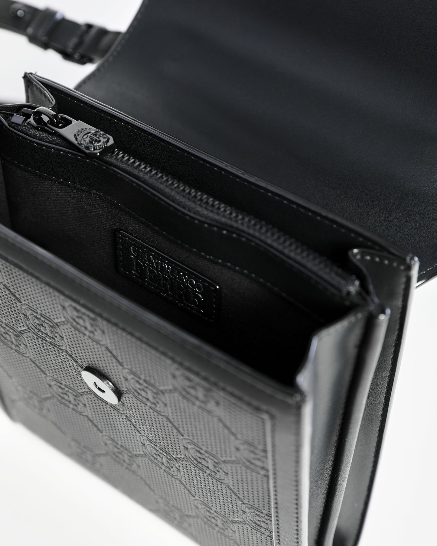 Debossed Monogram Crossbody Bag