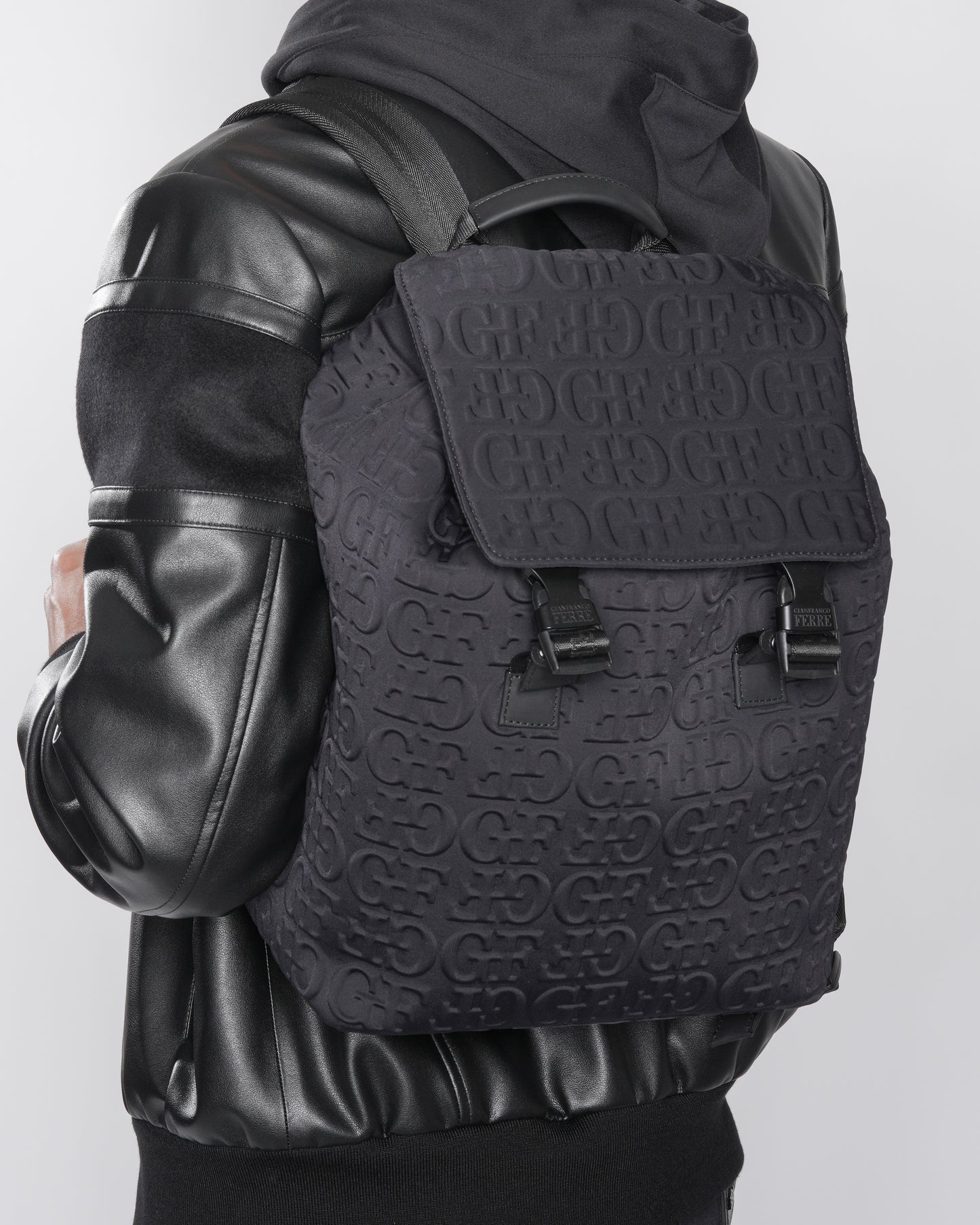Logo Embossed Backpack