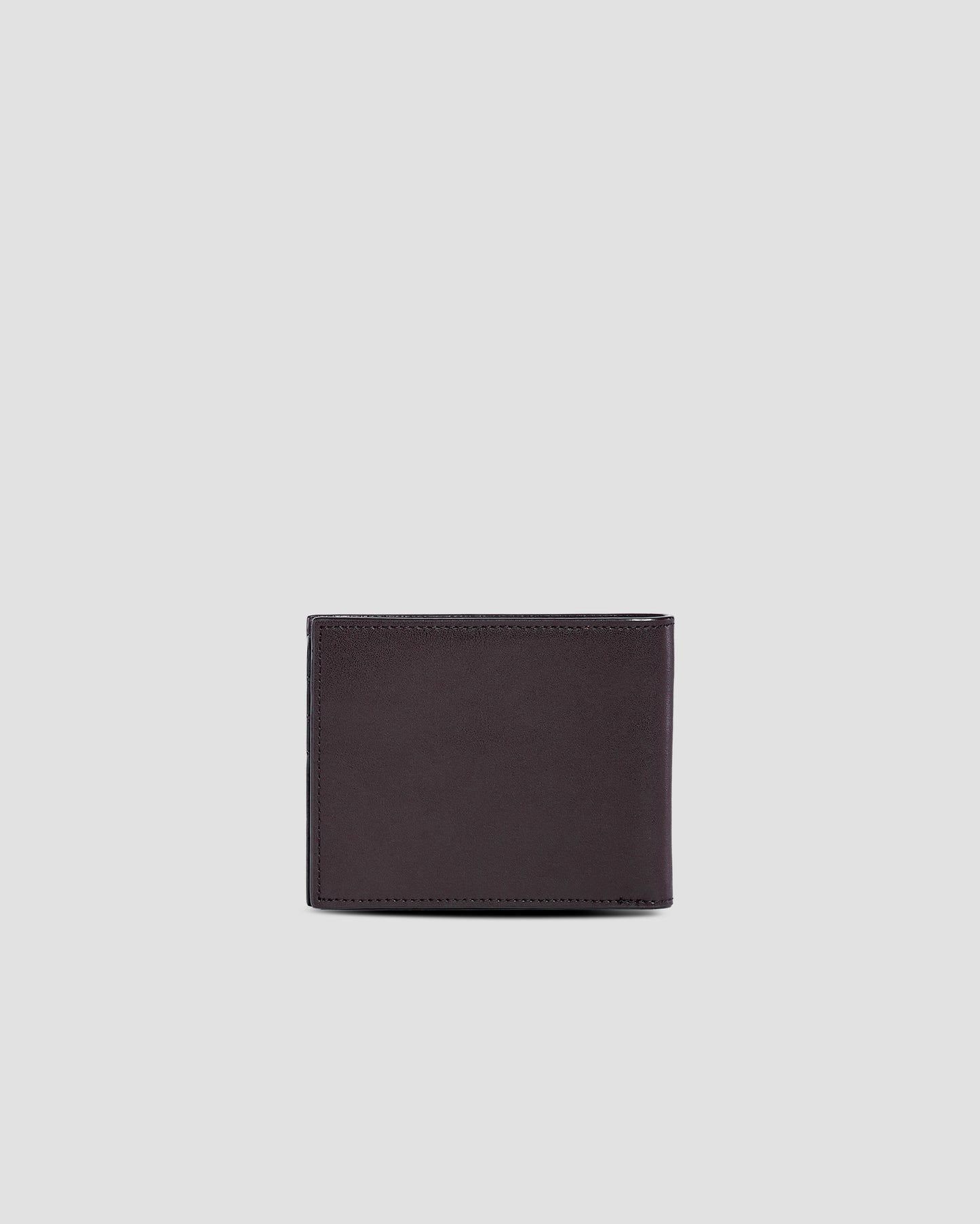 Brand Lettering Embellished Bifold Wallet - Three Slots