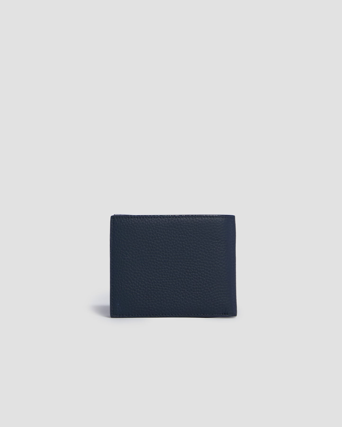 Pebbled Leather Finish Bifold Wallet - Three Slots