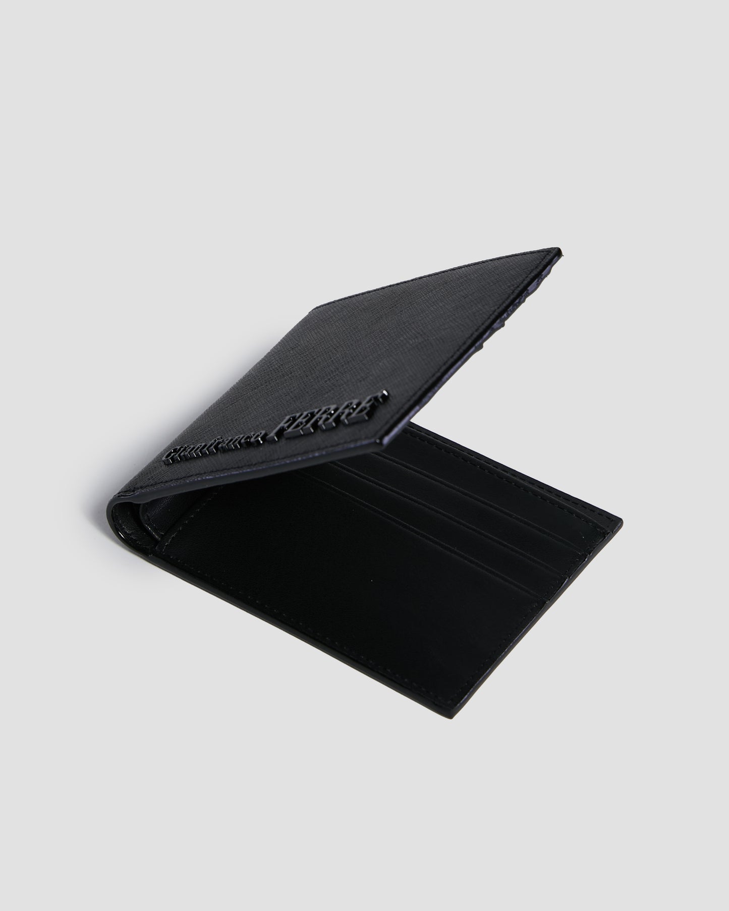Embellished Textured Bifold Wallet - Six Slots