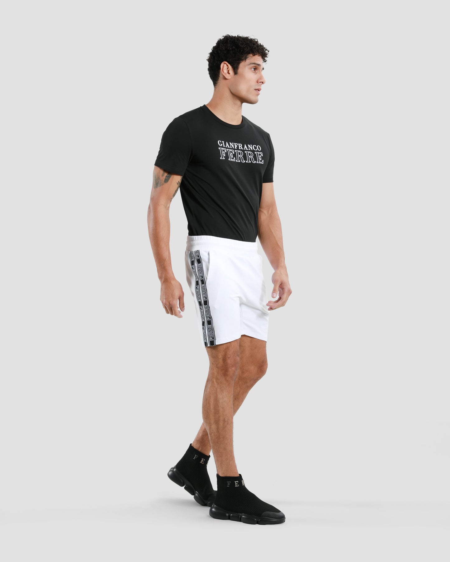 Logo Taper Track Shorts