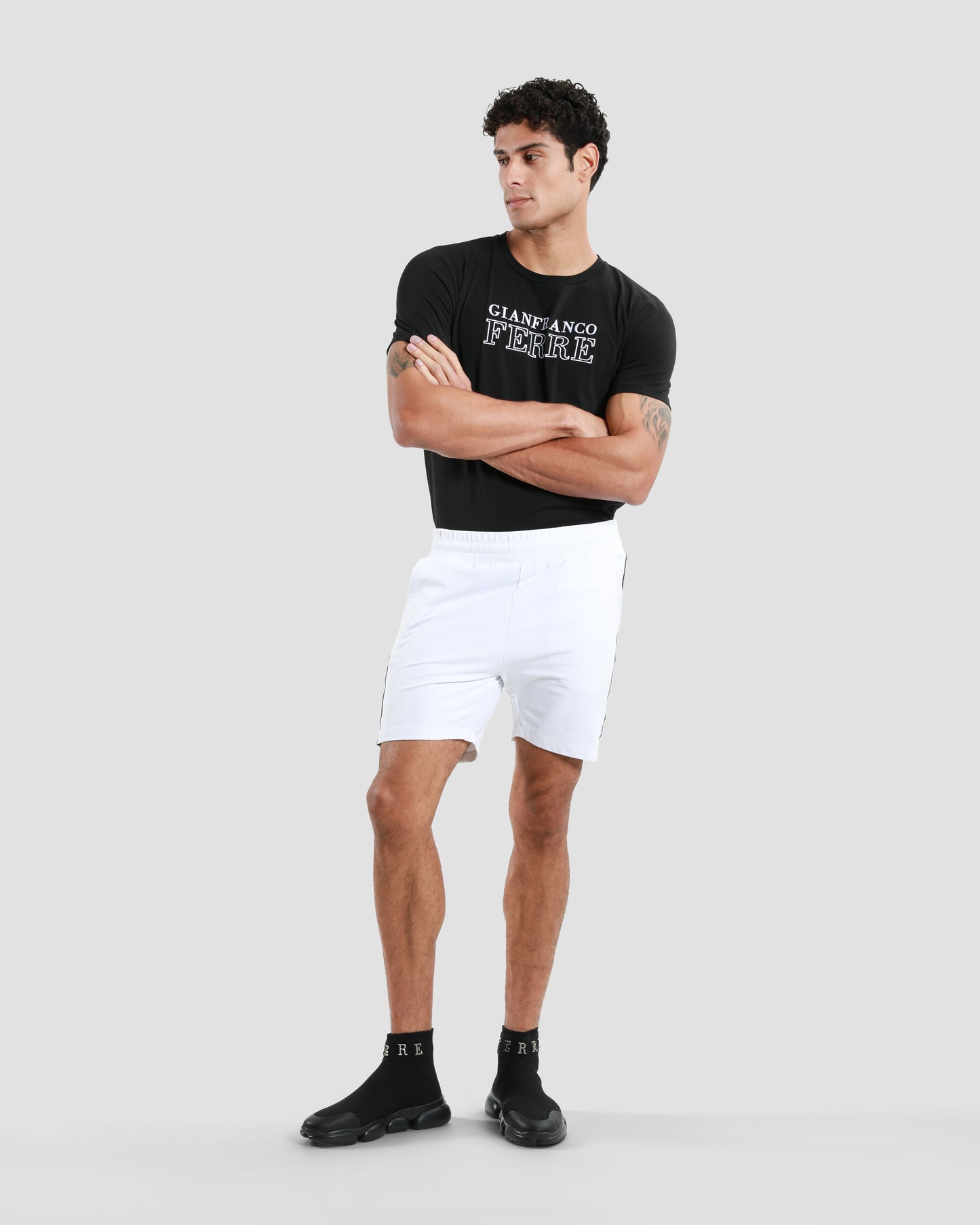 Logo Taper Track Shorts