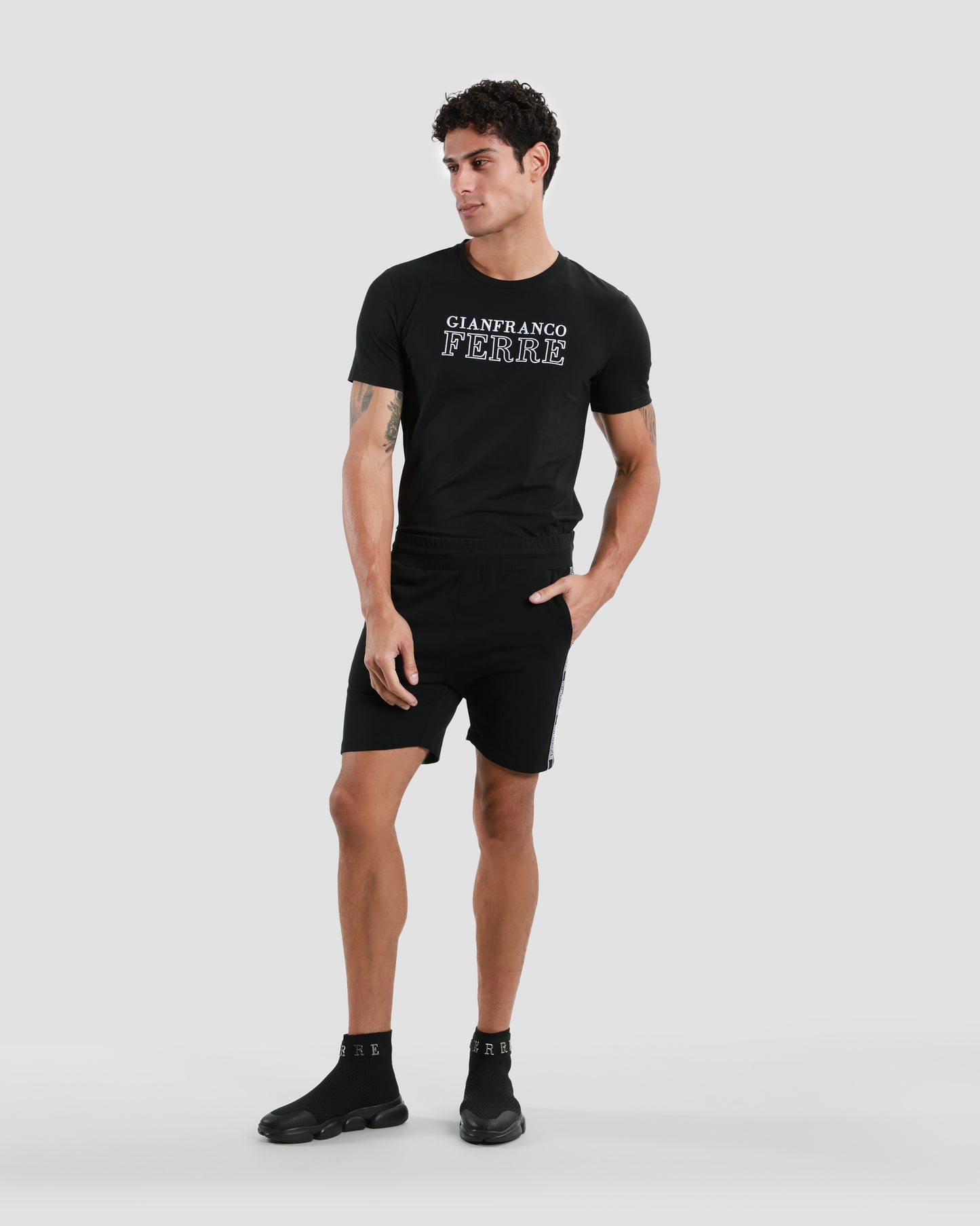 Logo Taper Track Shorts