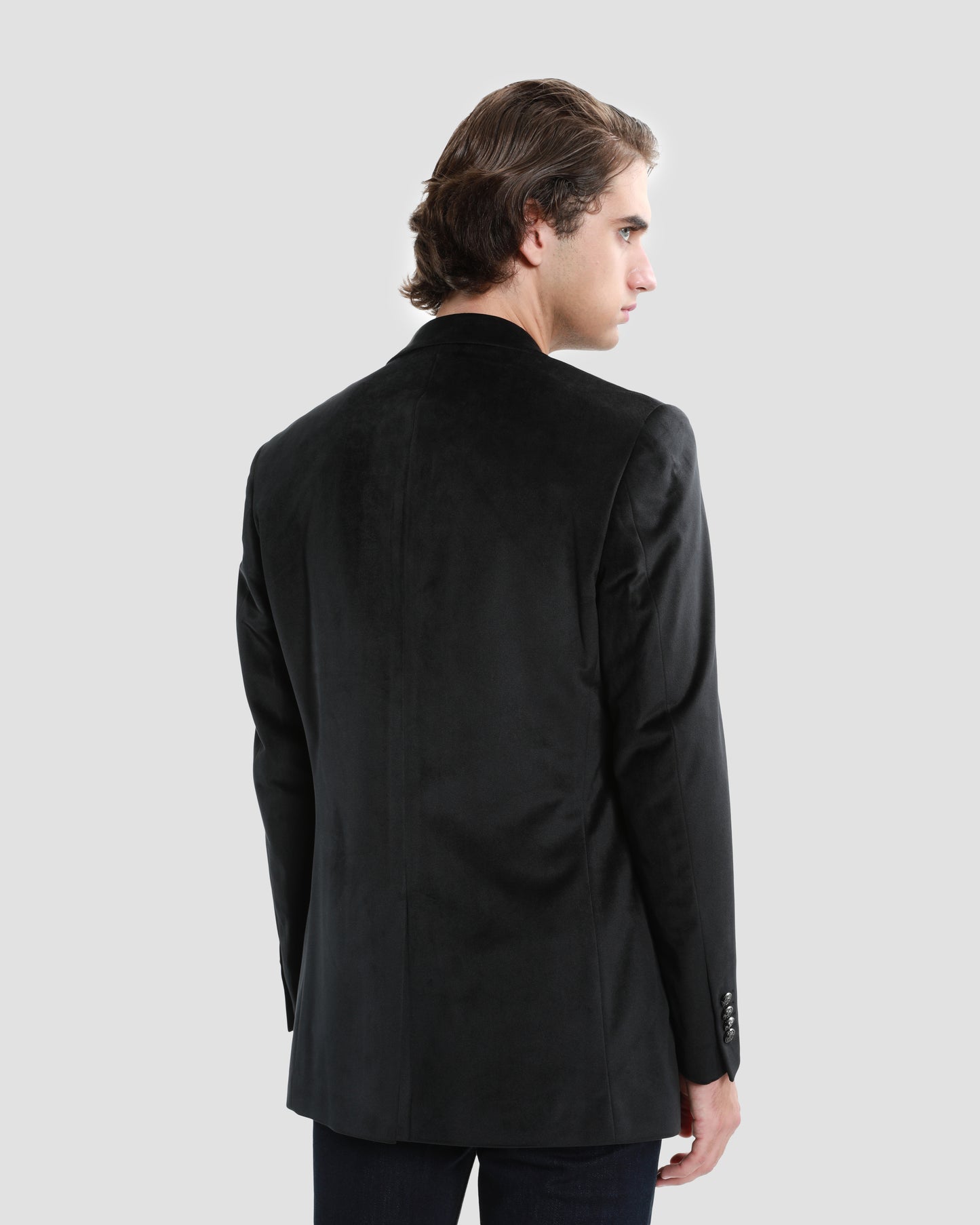 Leather Necklined Blazer