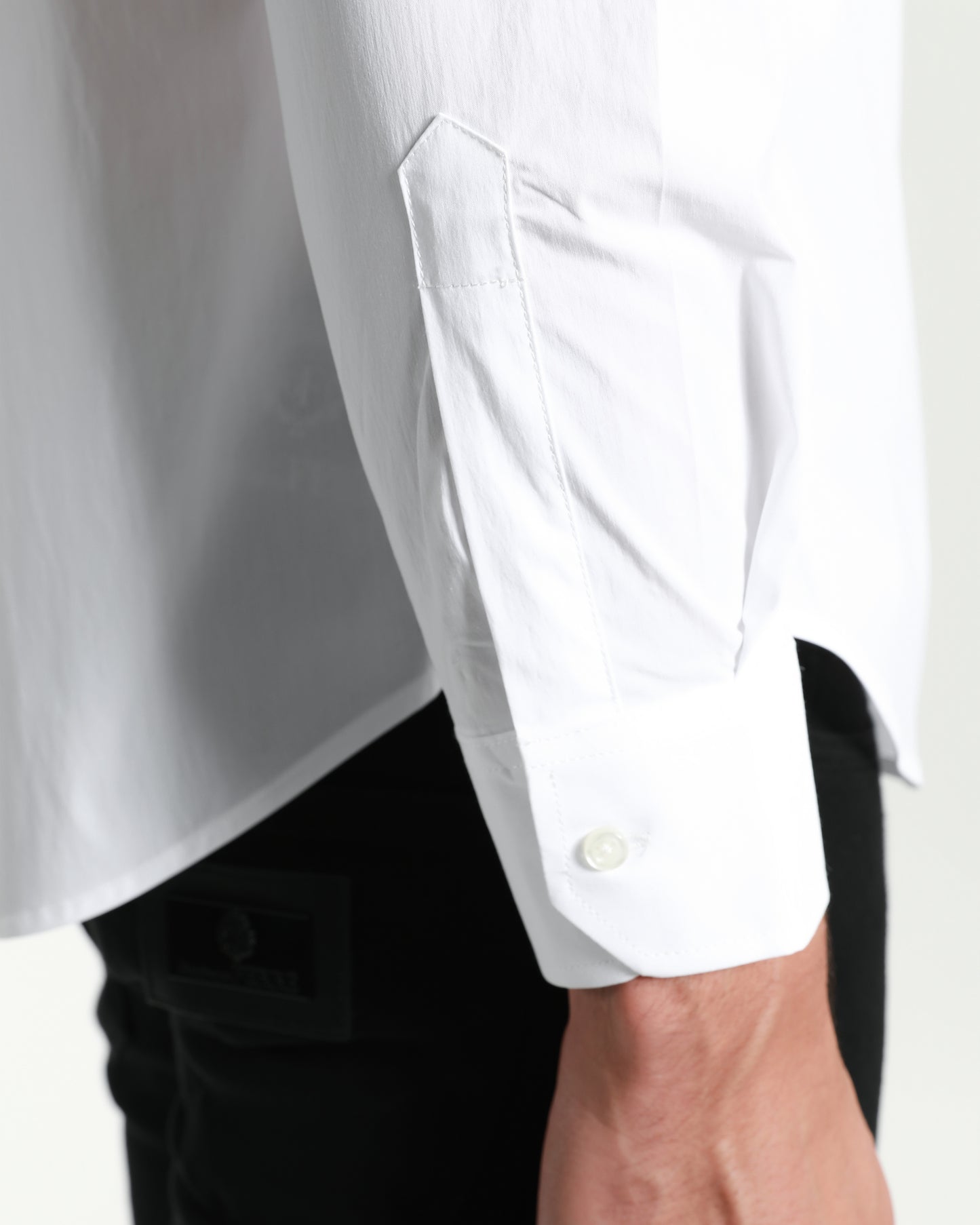 Brand Tapered Chest Pocket Shirt