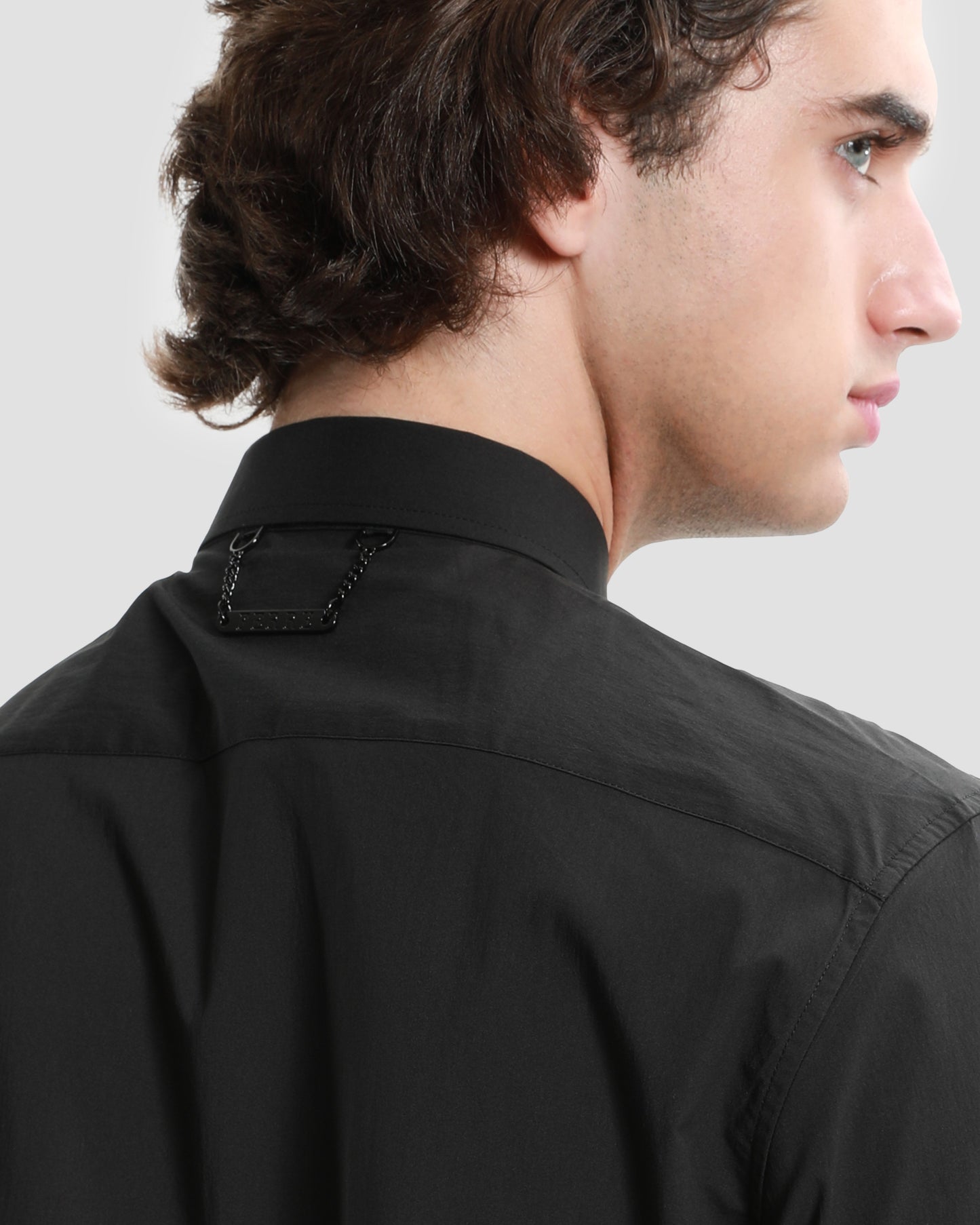 Brand Tapered Chest Pocket Shirt