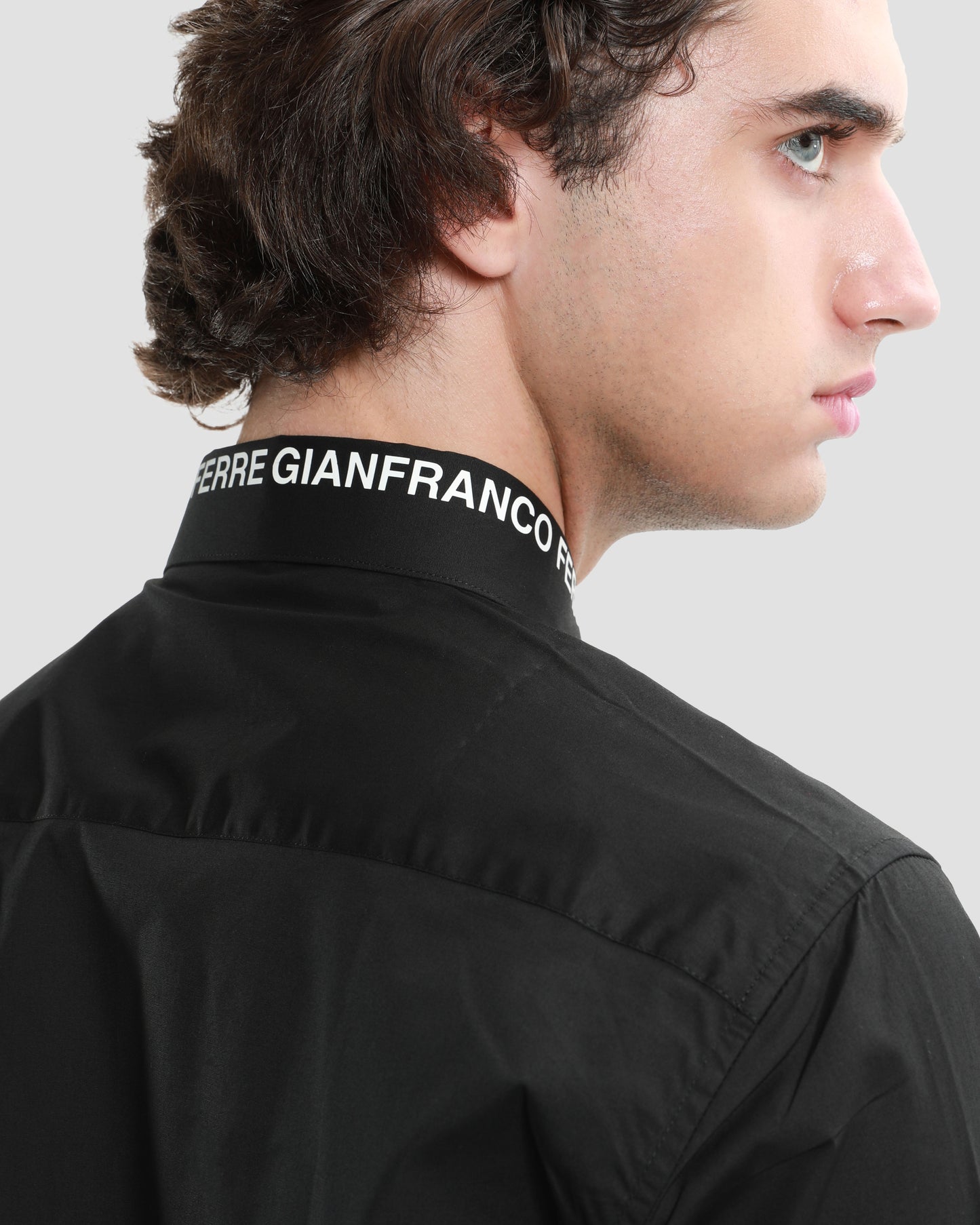 Brand Printed Collar Shirt