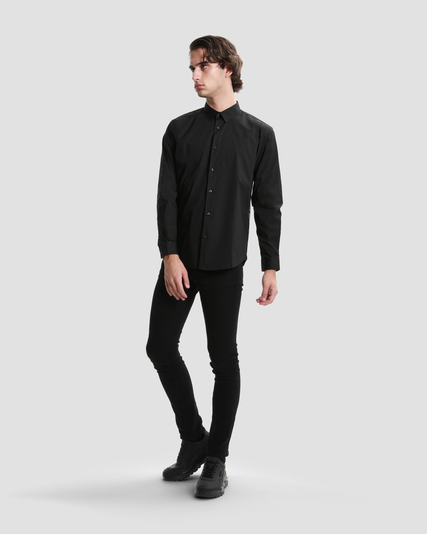 Side Logo Tapered Shirt