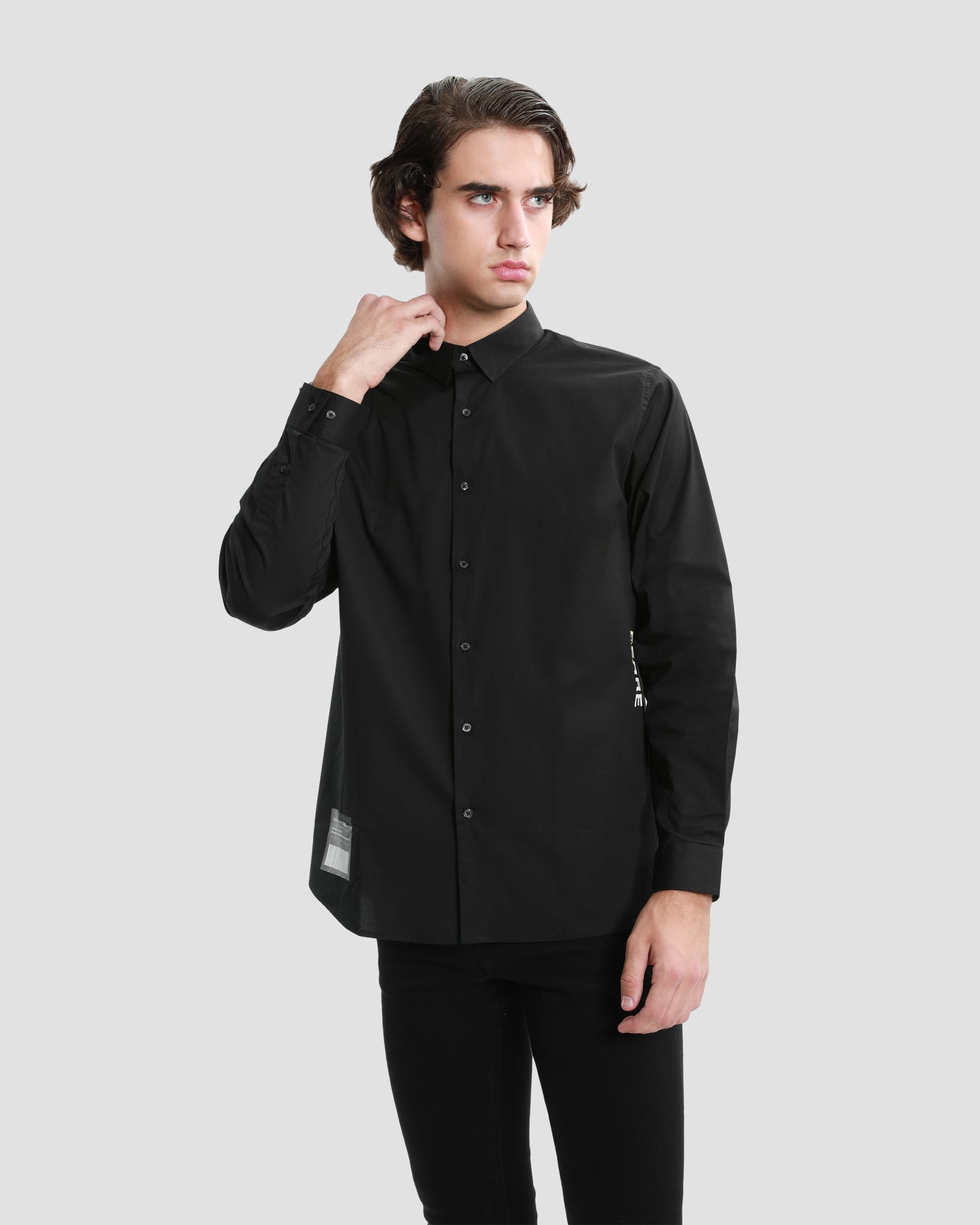 Contrast Toned Branding Shirt