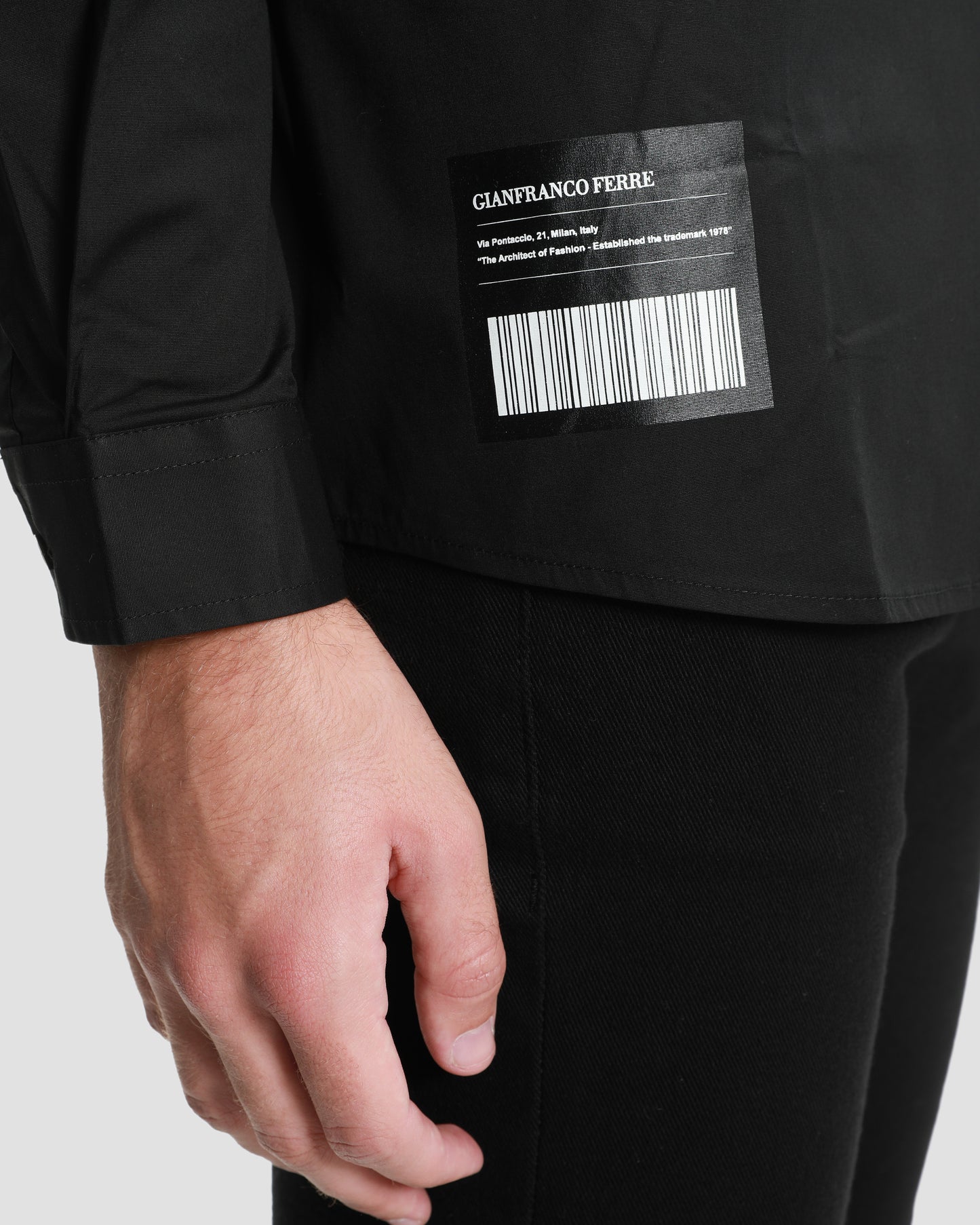 Contrast Toned Branding Shirt