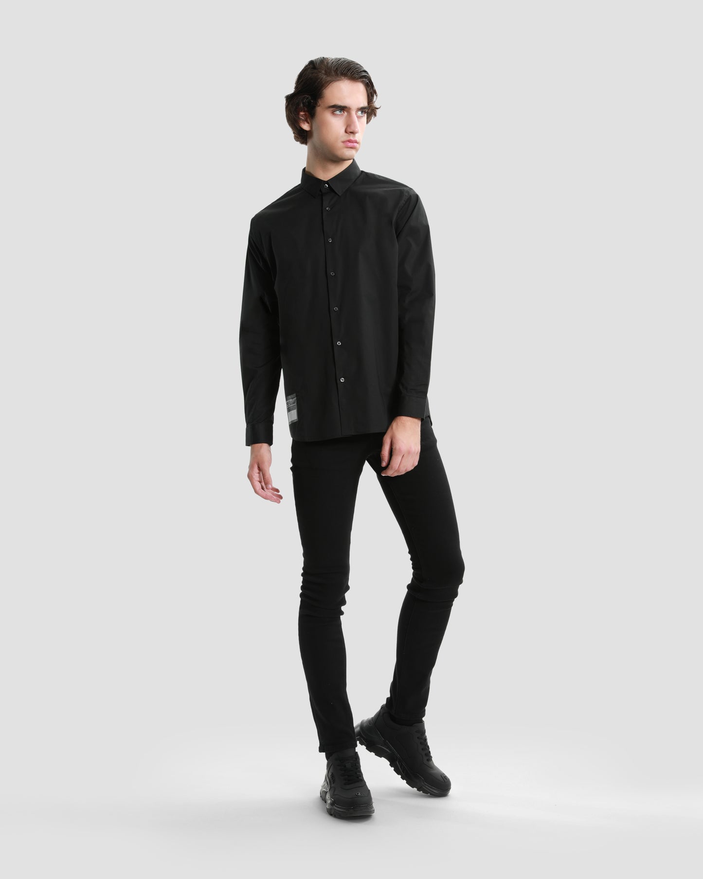 Contrast Toned Branding Shirt