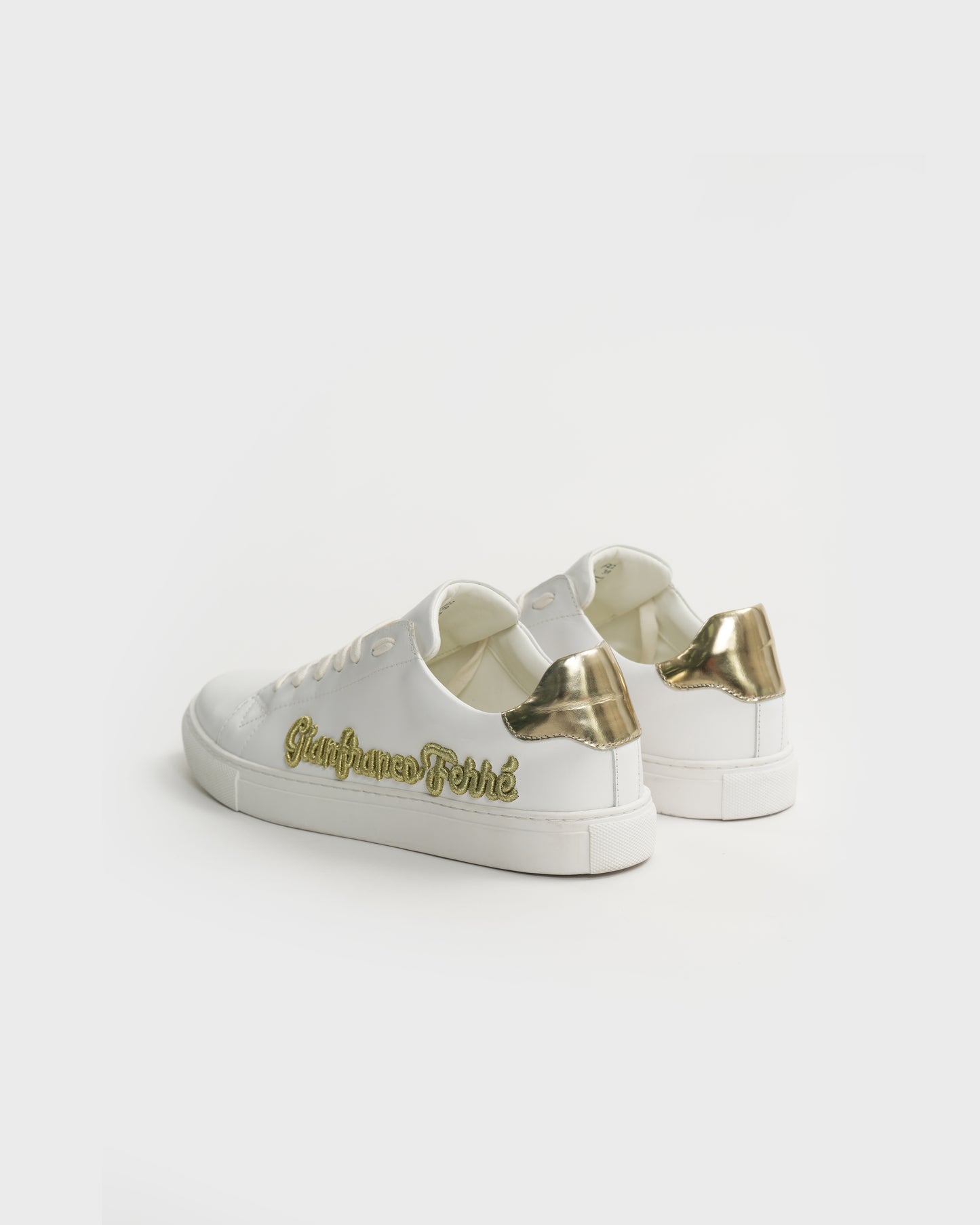 Gold Detail Embroidery Sneakers