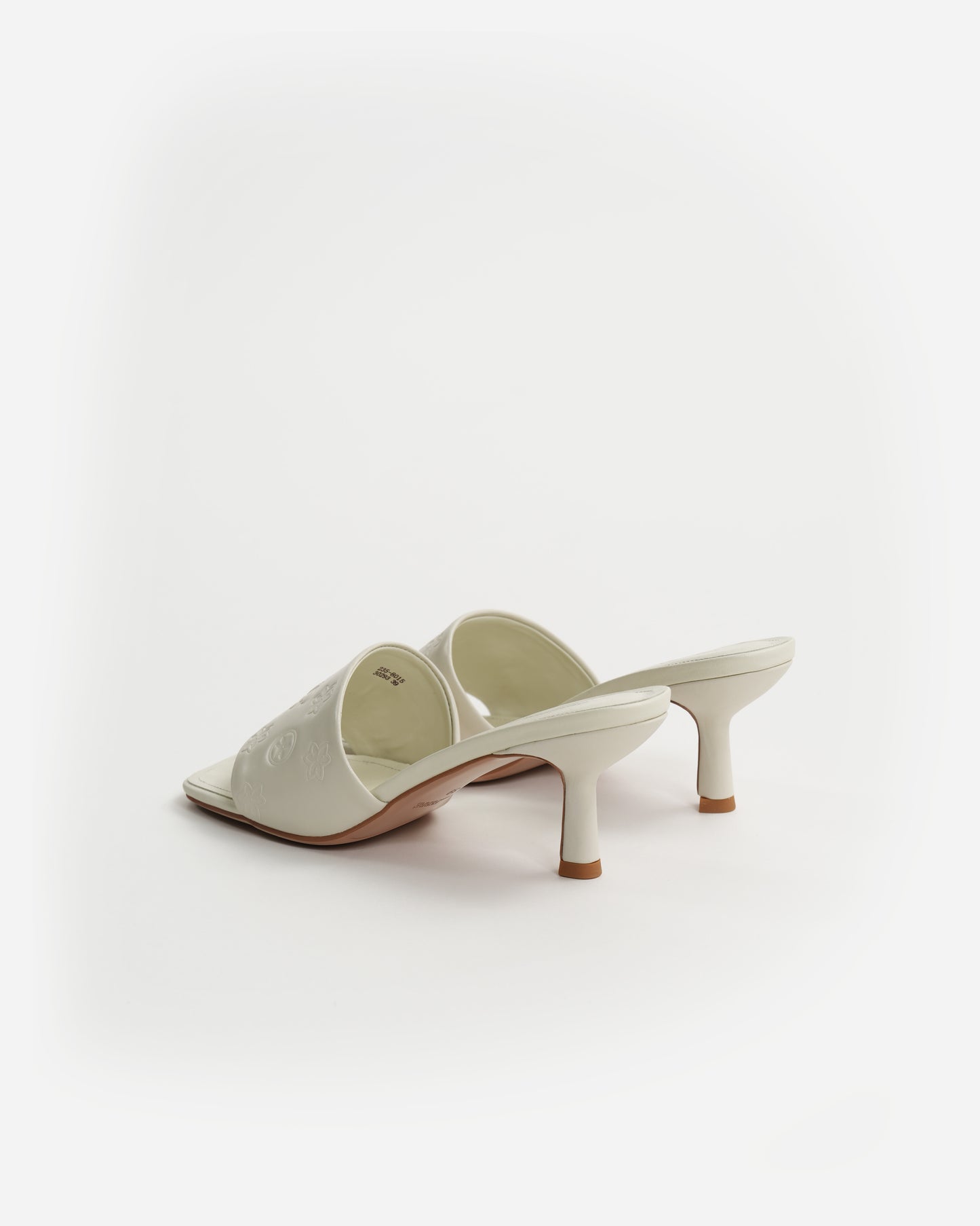 GF Logo Leather Heeled Sandals