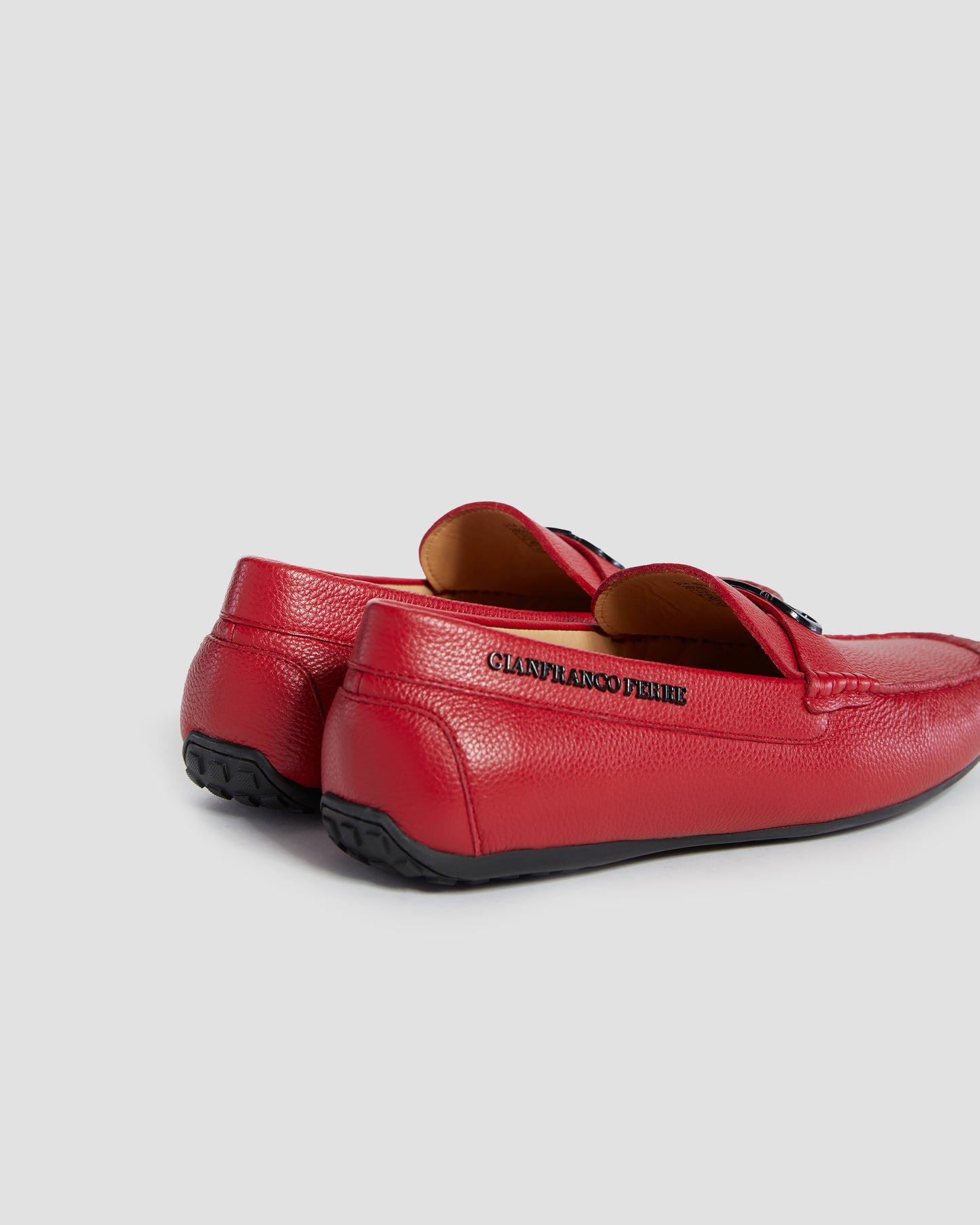 Metal Monogram Moccasins