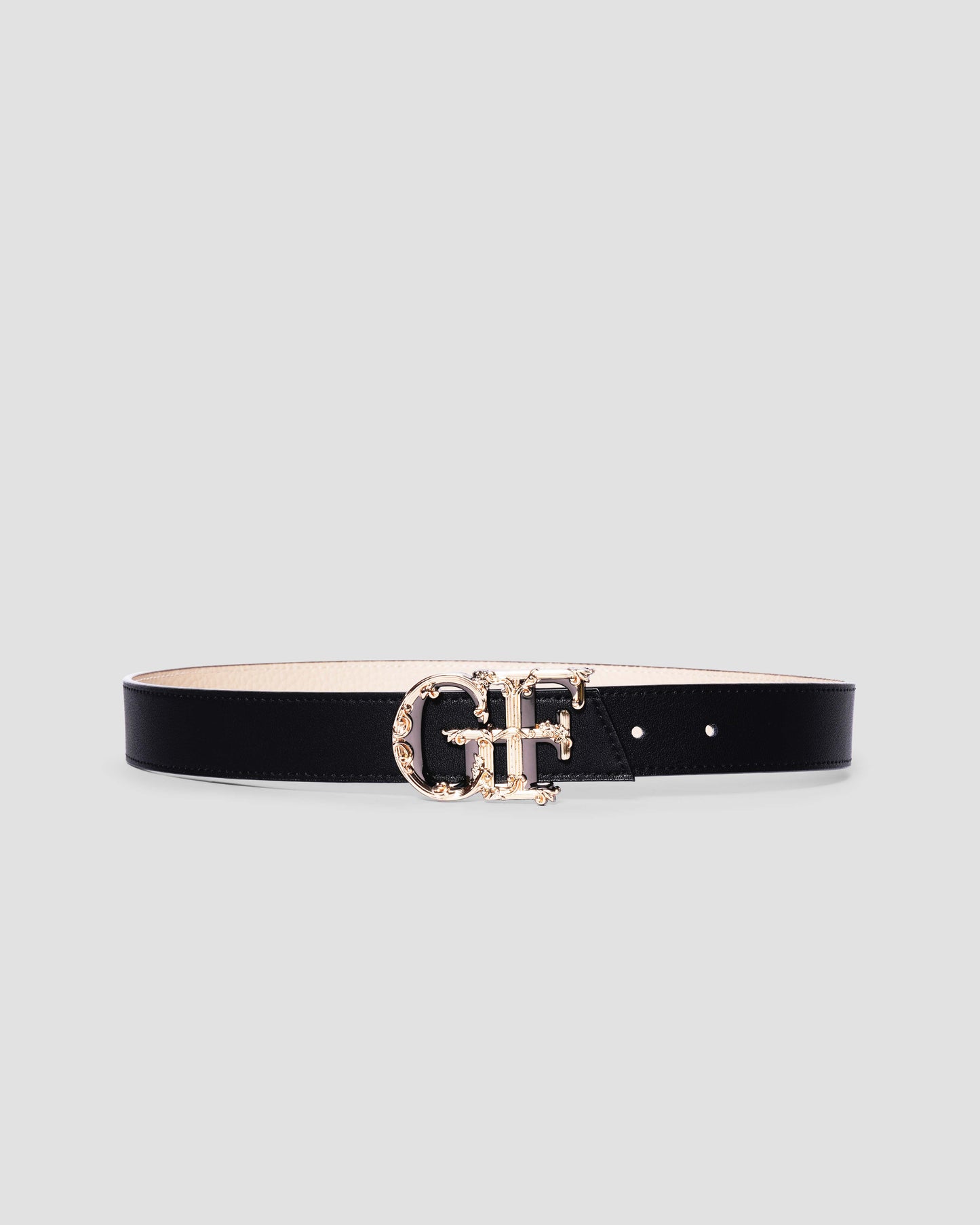 Baroque Logo Leather Belt