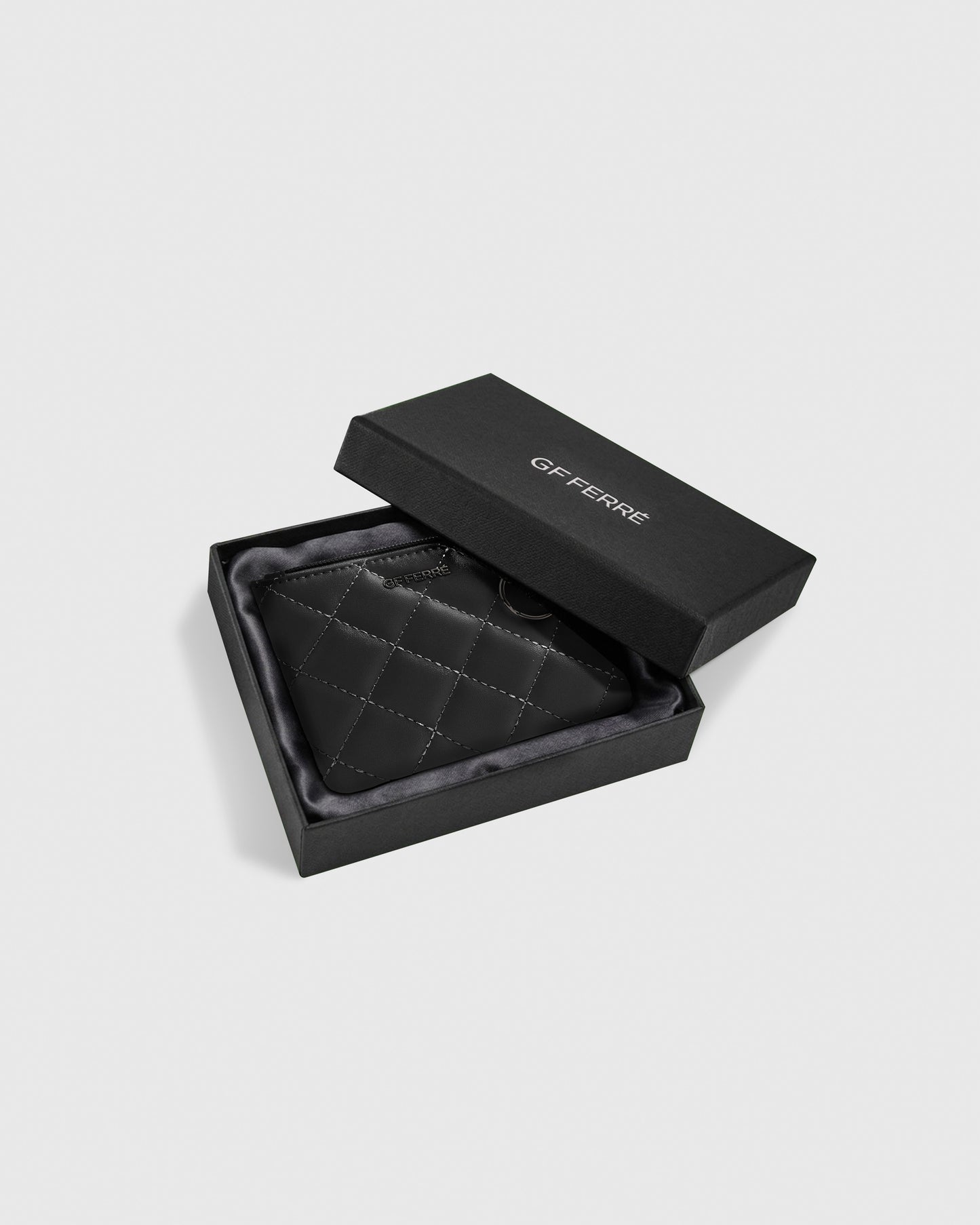 GF Ferre Monaco Quilted Leather Coin Pouch