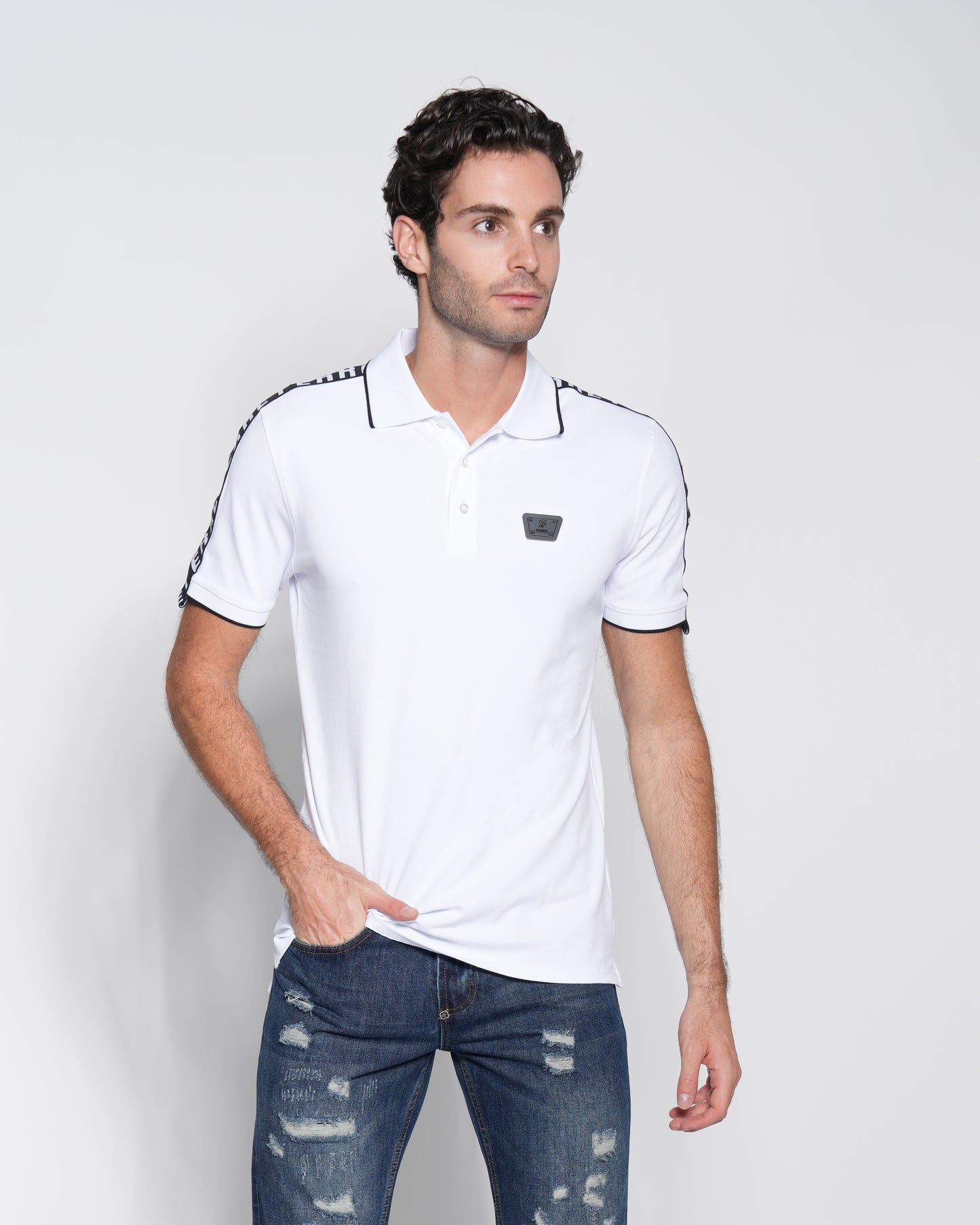 Logo Tape Polo Shirt