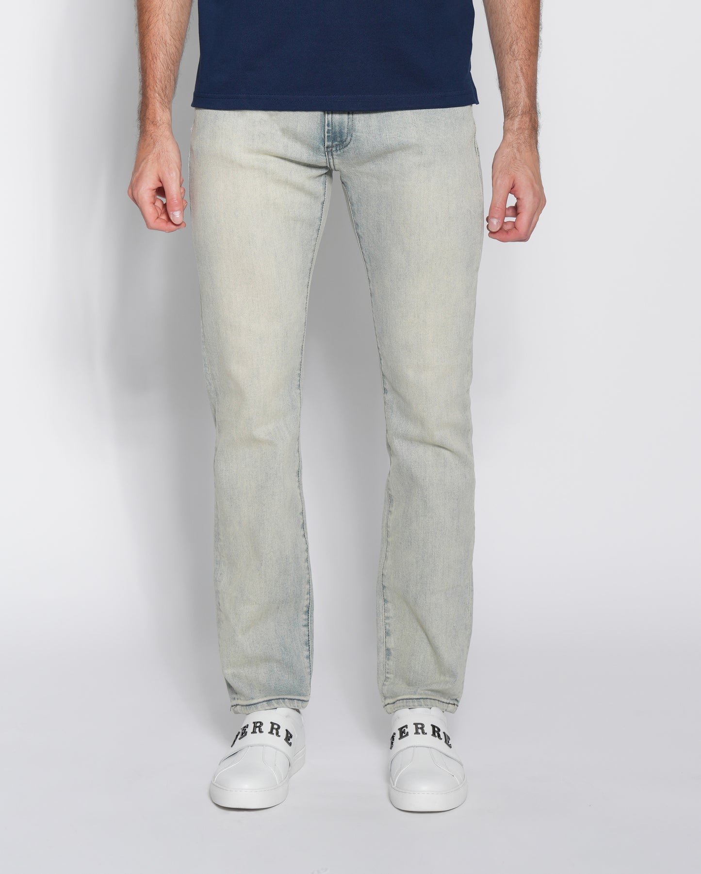 Regular Fit Light Wash Denim Jeans
