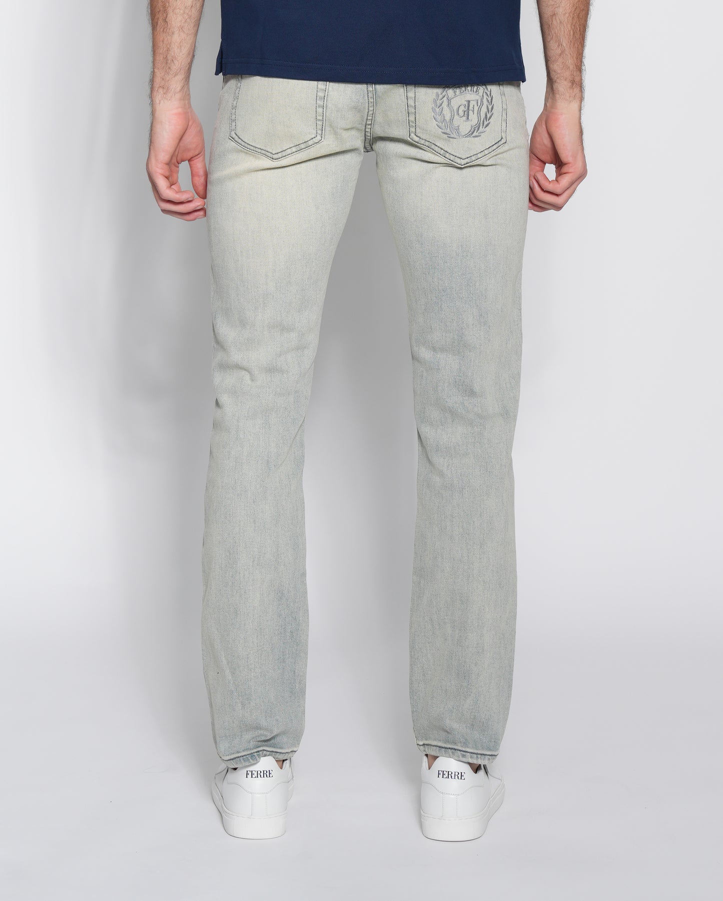 Regular Fit Light Wash Denim Jeans