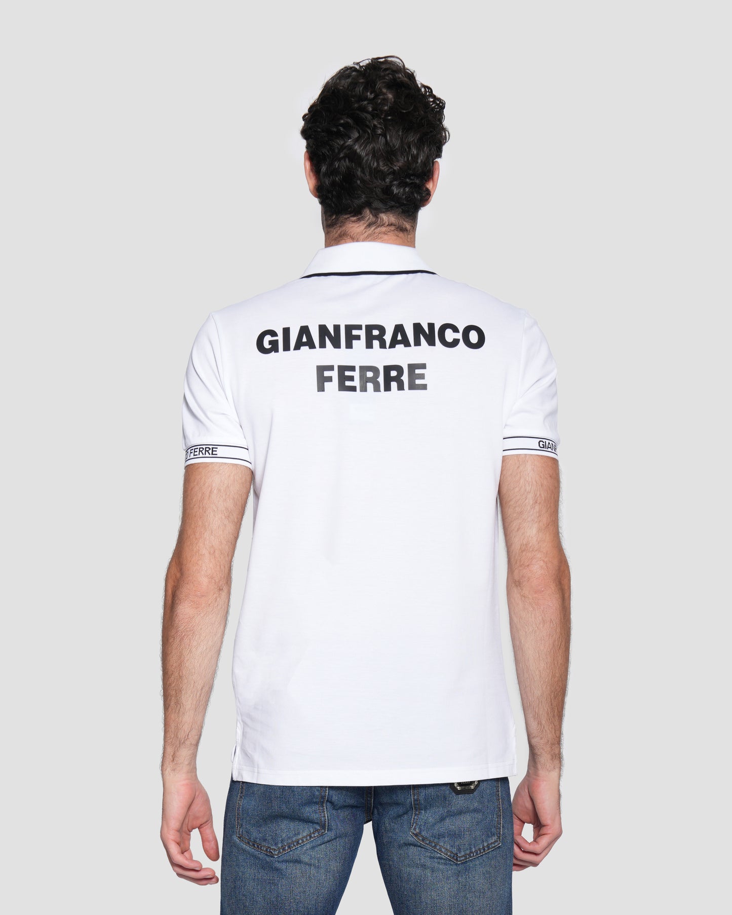 Jacquard Cotton Polo Shirt
