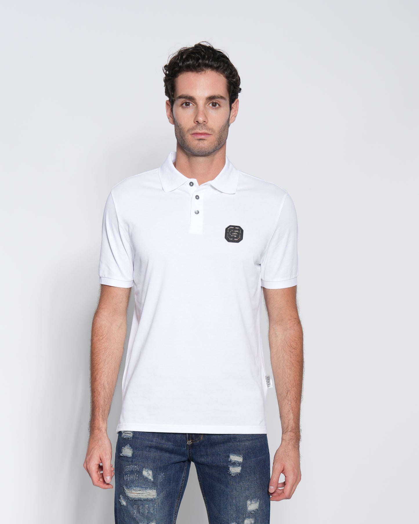 Graphic Print Polo Shirt