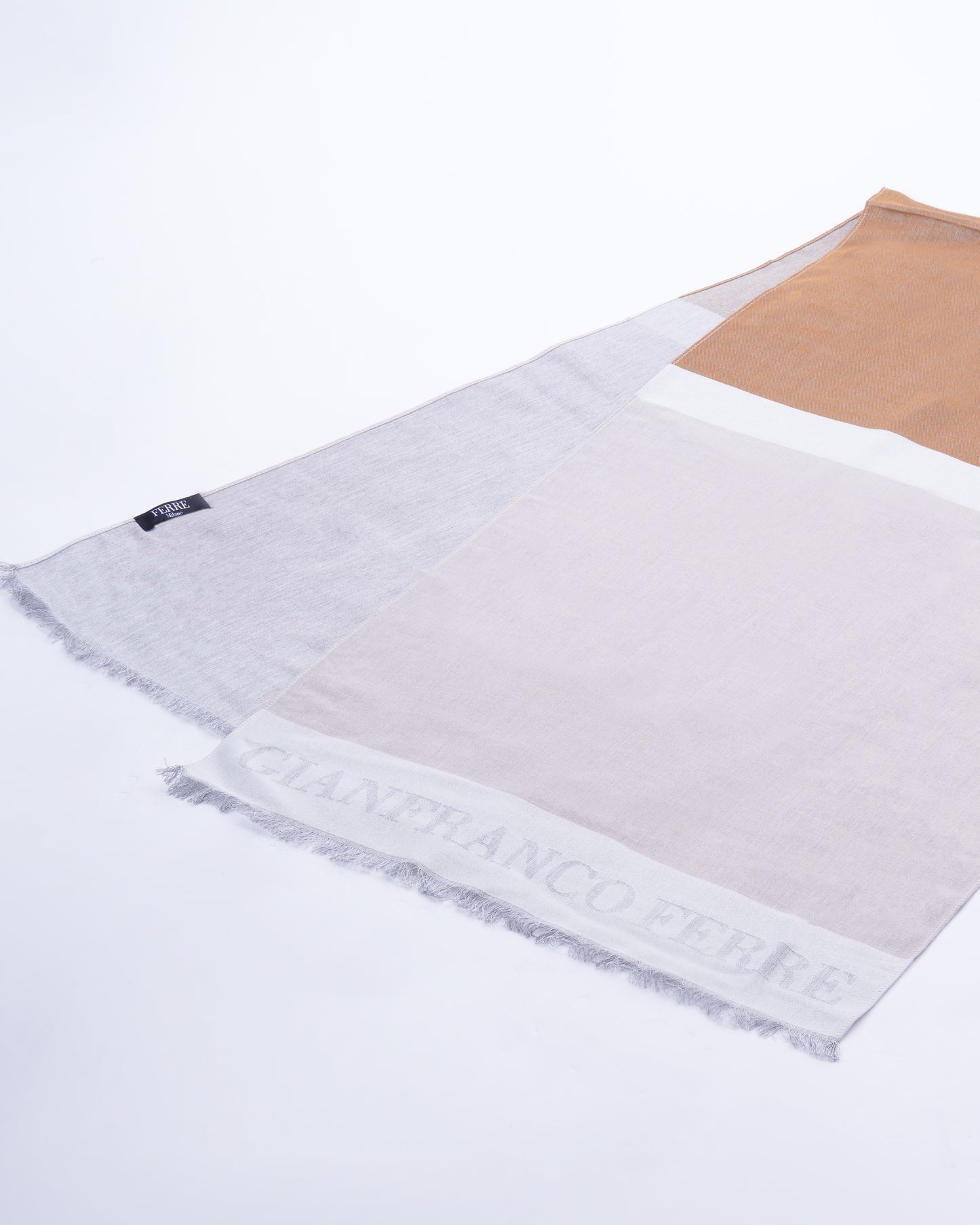 Two-Tone Fringed Scarf