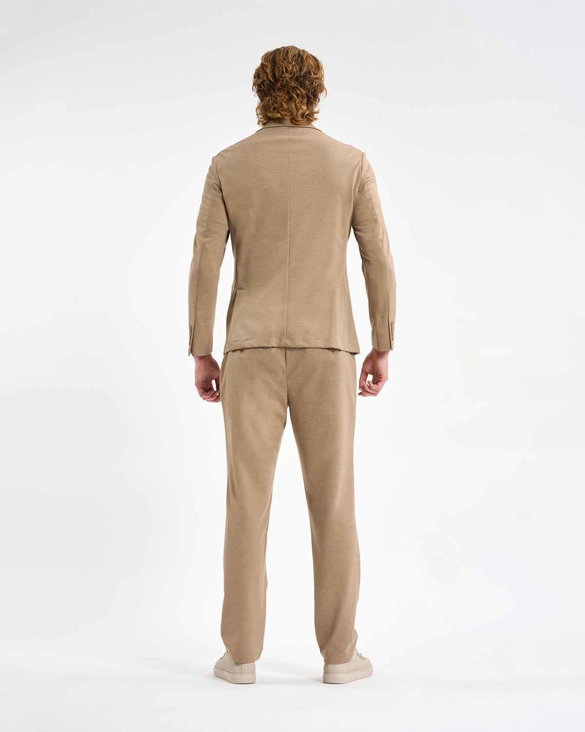 Warm Khaki Jersey Suit