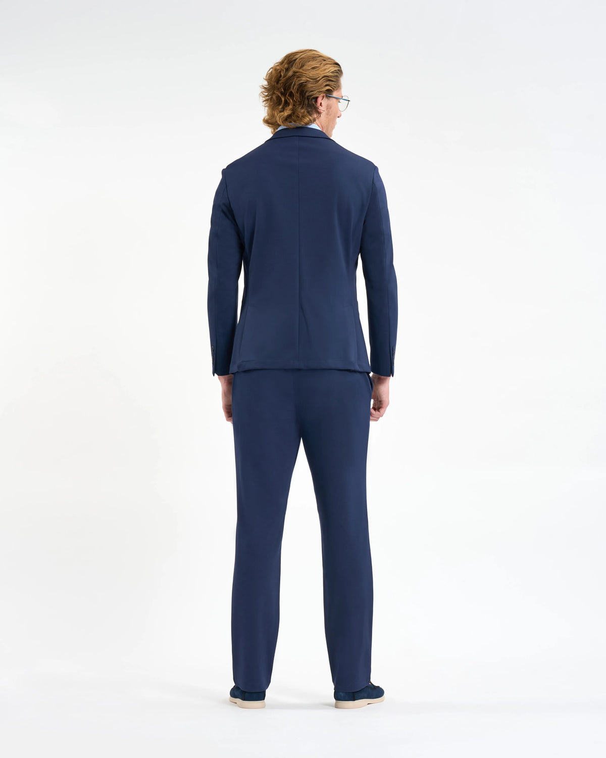 Navy Crest Patch Two-Piece Suit