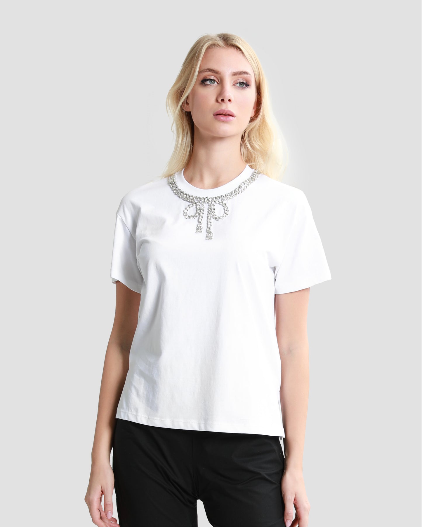 Embellished Cotton T-Shirt