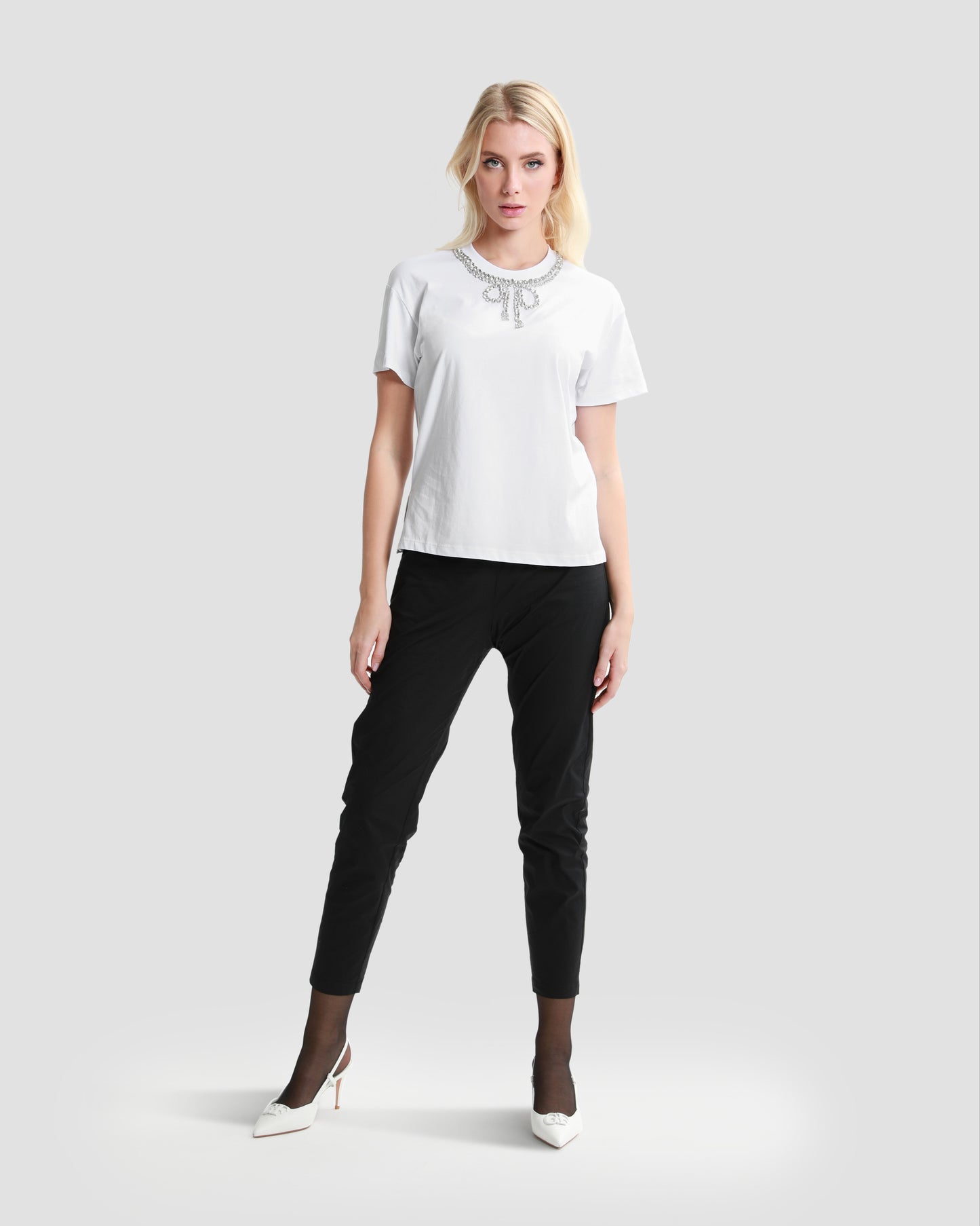 Embellished Cotton T-Shirt