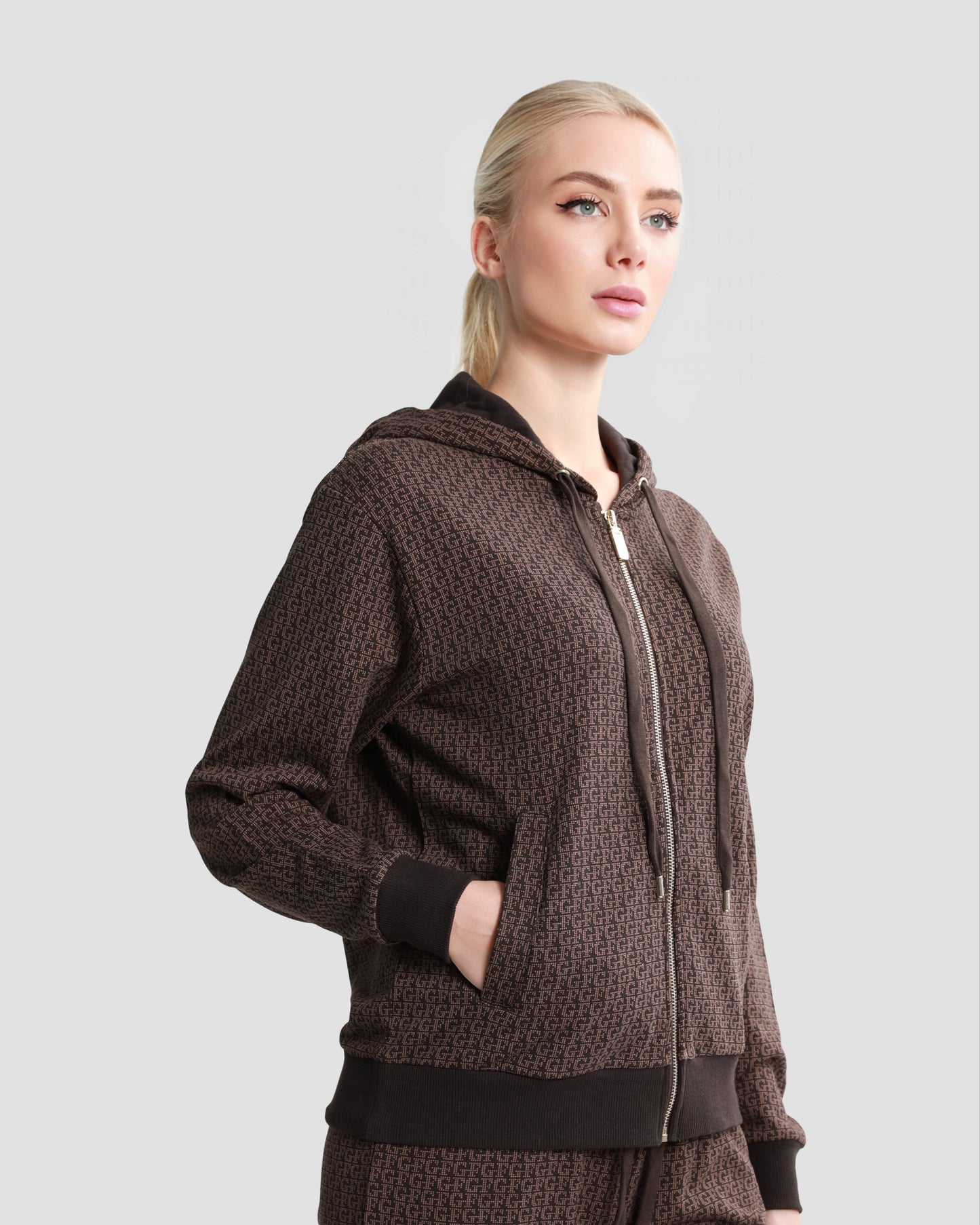 Brown Tracksuit with hoodie