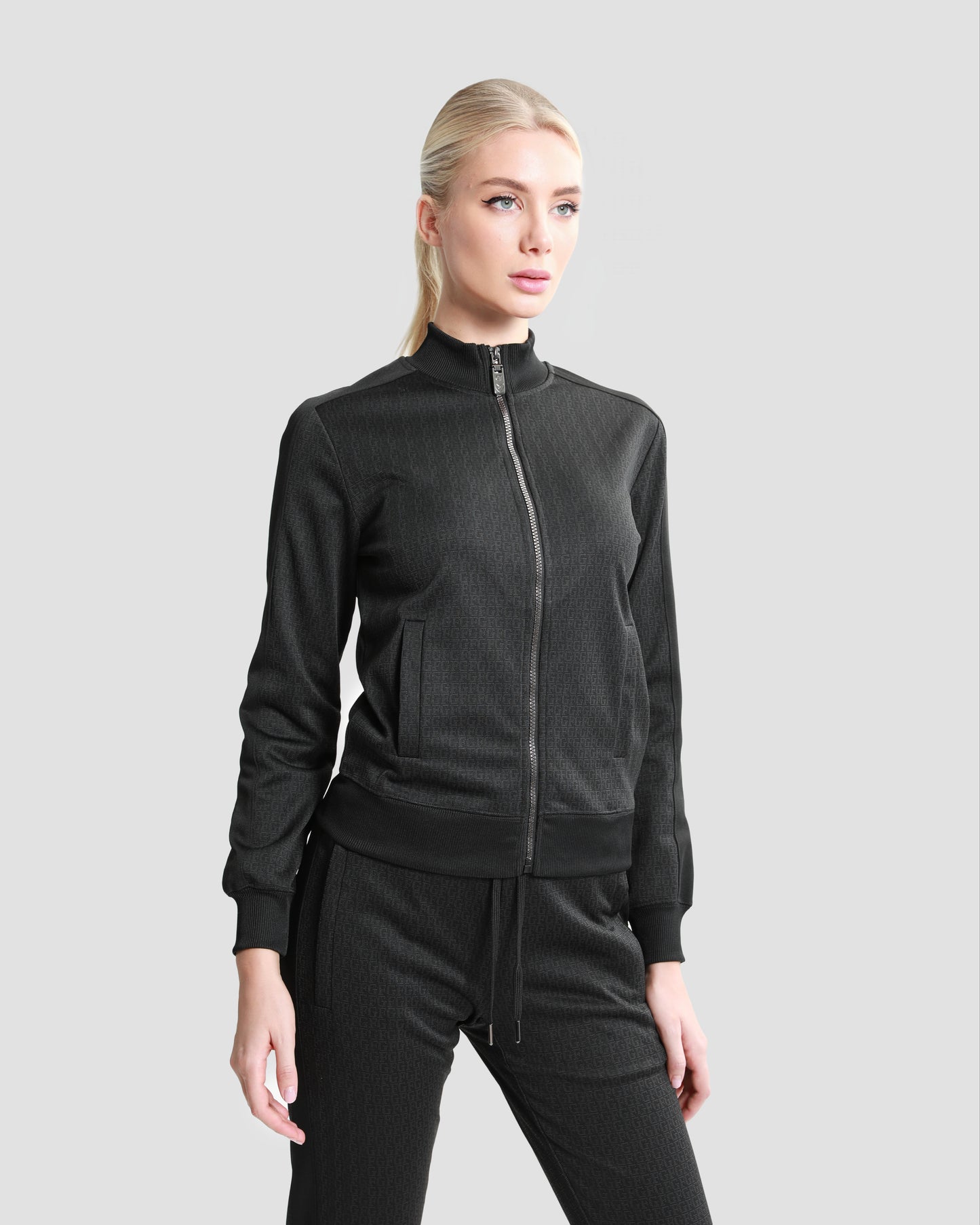 Logo Pattern Tracksuit Set