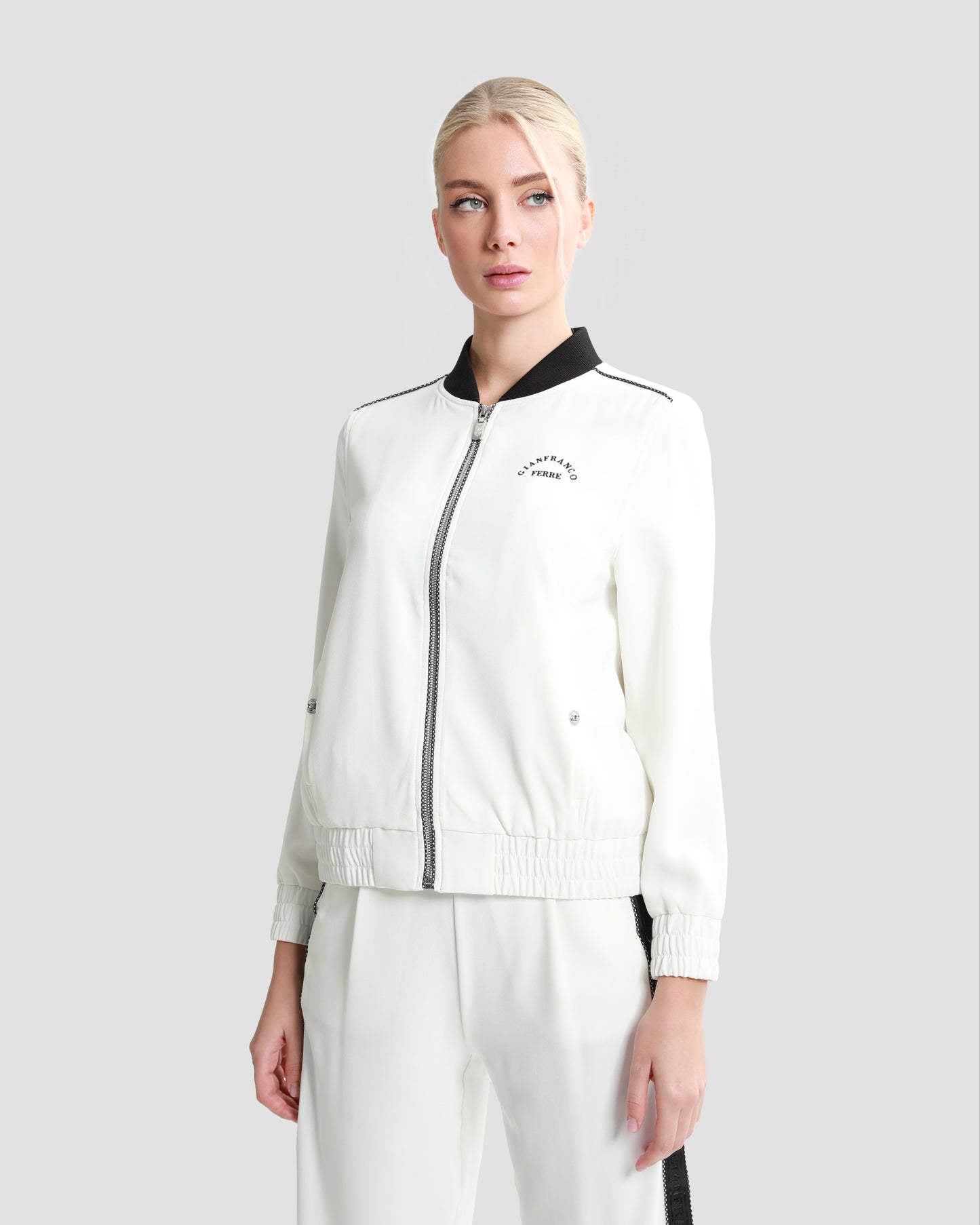 Logo Tape Bomber Jacket