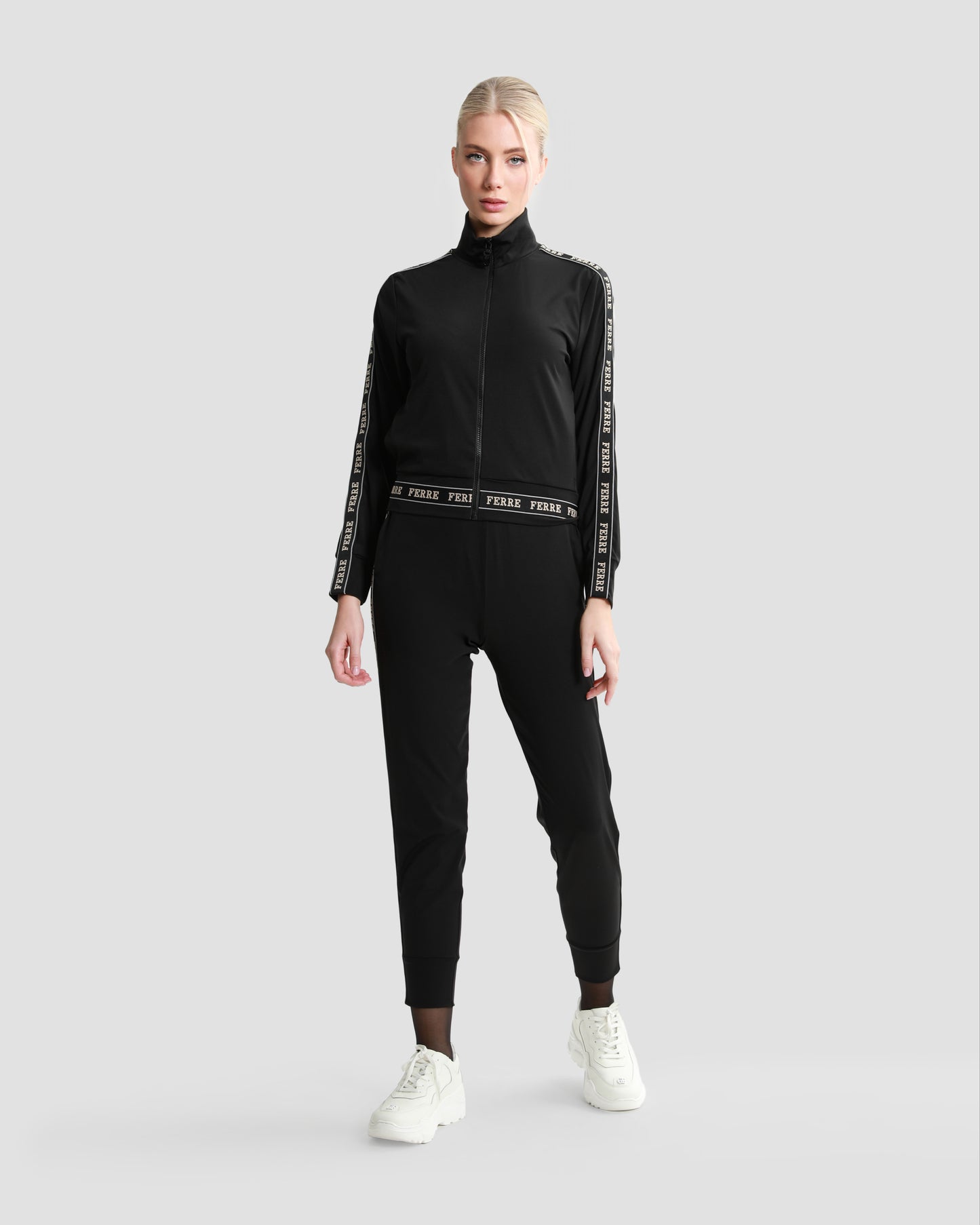 Logo Tape Zip-Up Tracksuit Set