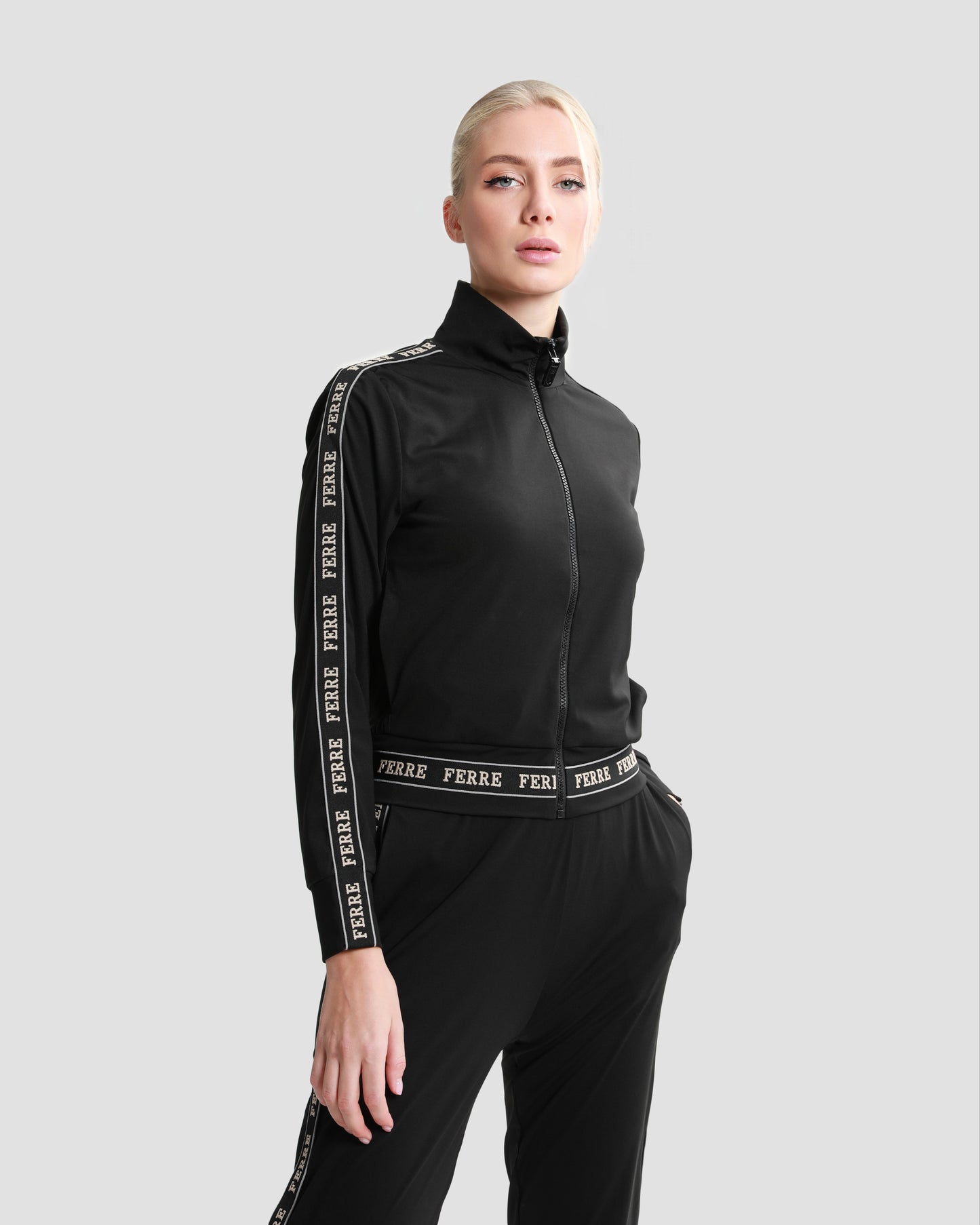 Logo Tape Zip-Up Tracksuit Set