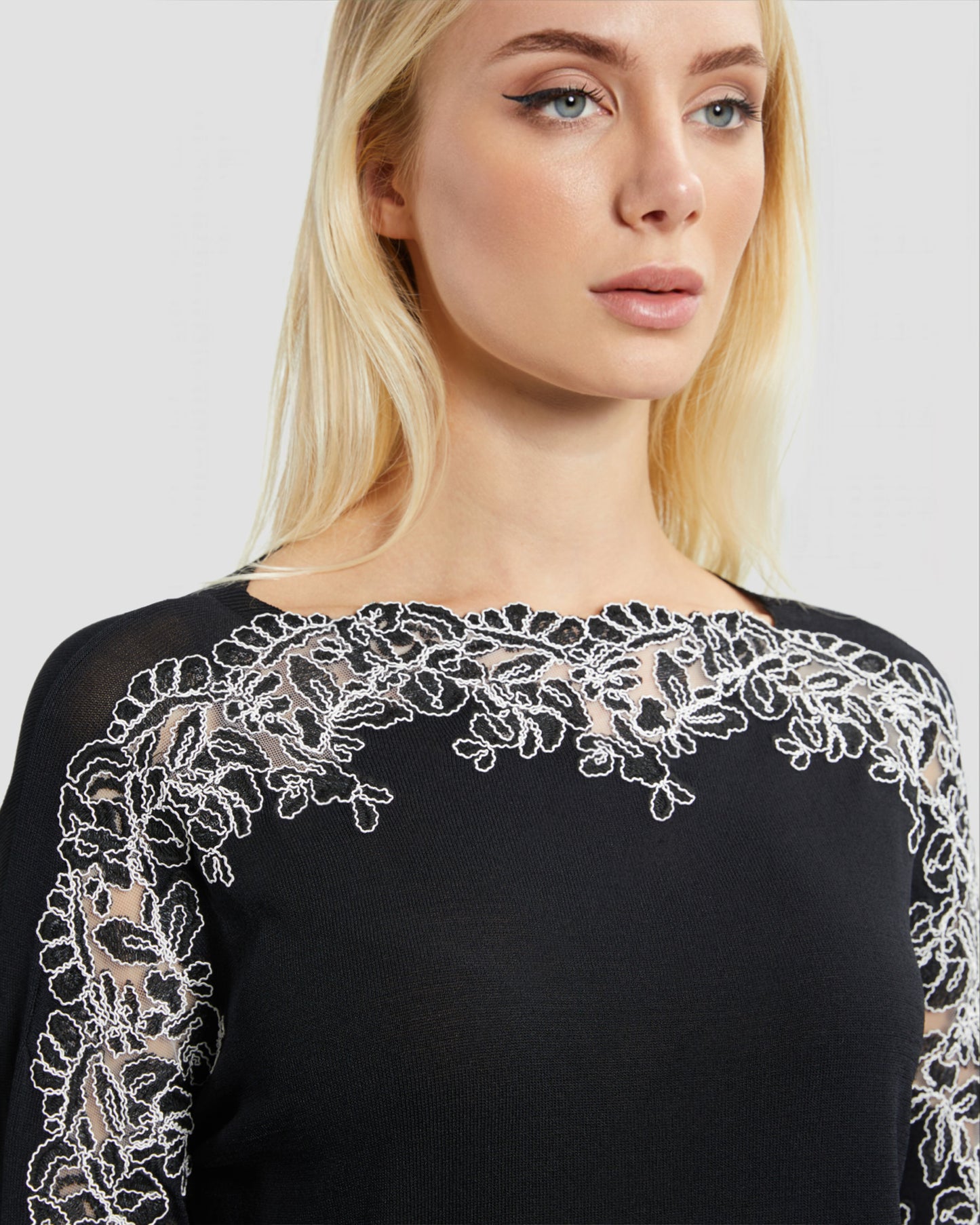 Floral Laced Knitwear