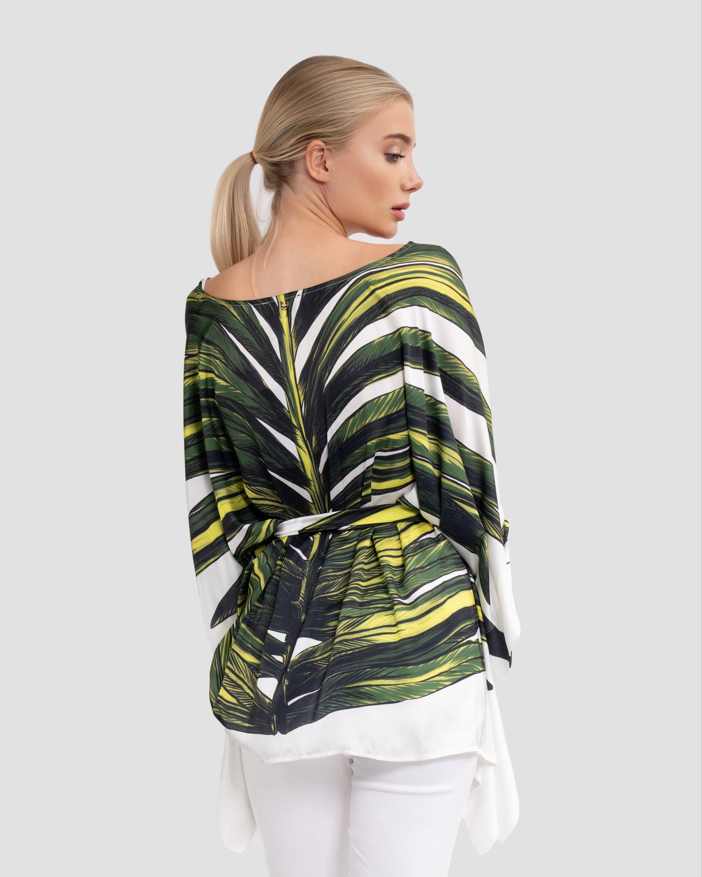 Palm Leaf Printed Blouse