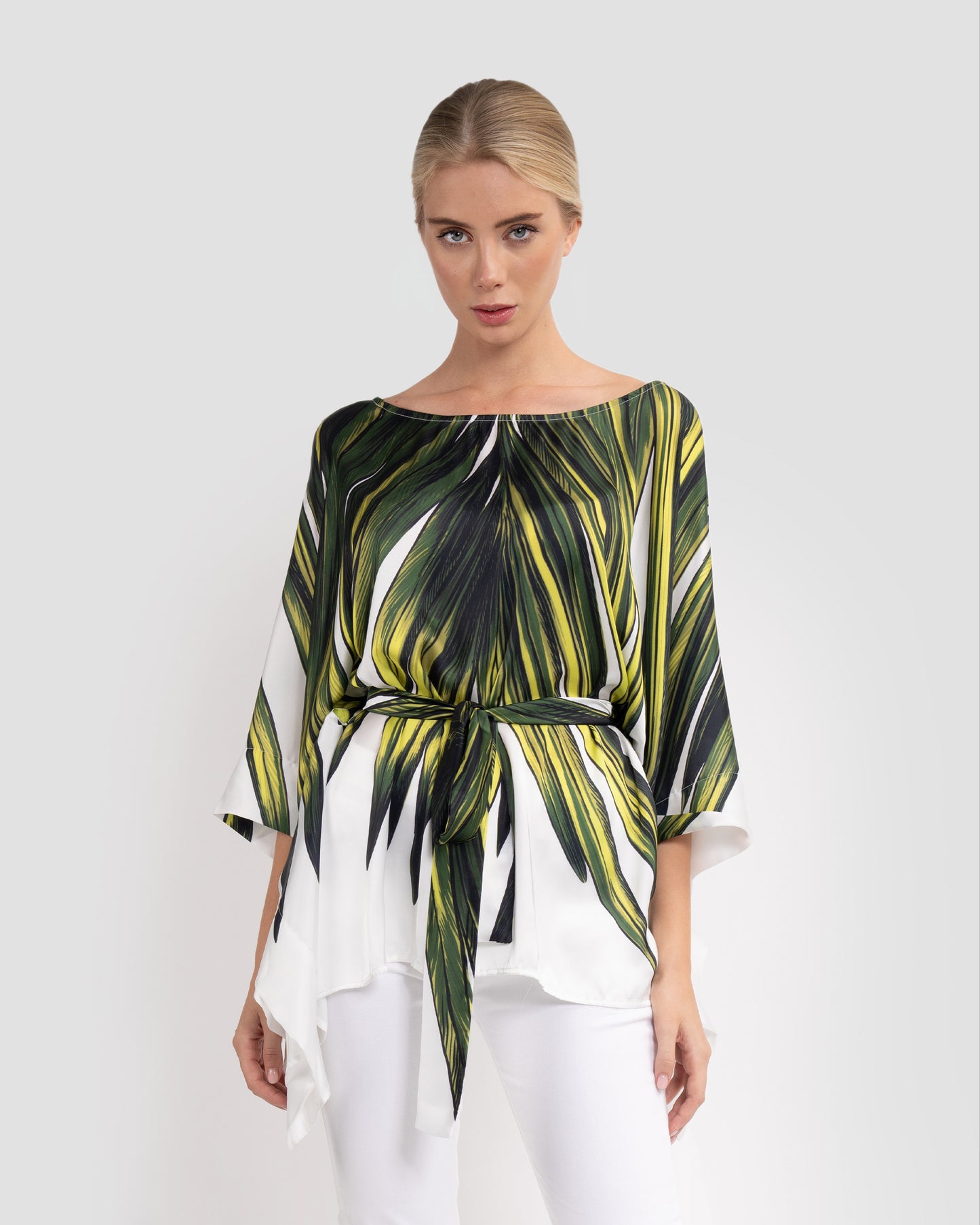 Palm Leaf Printed Blouse