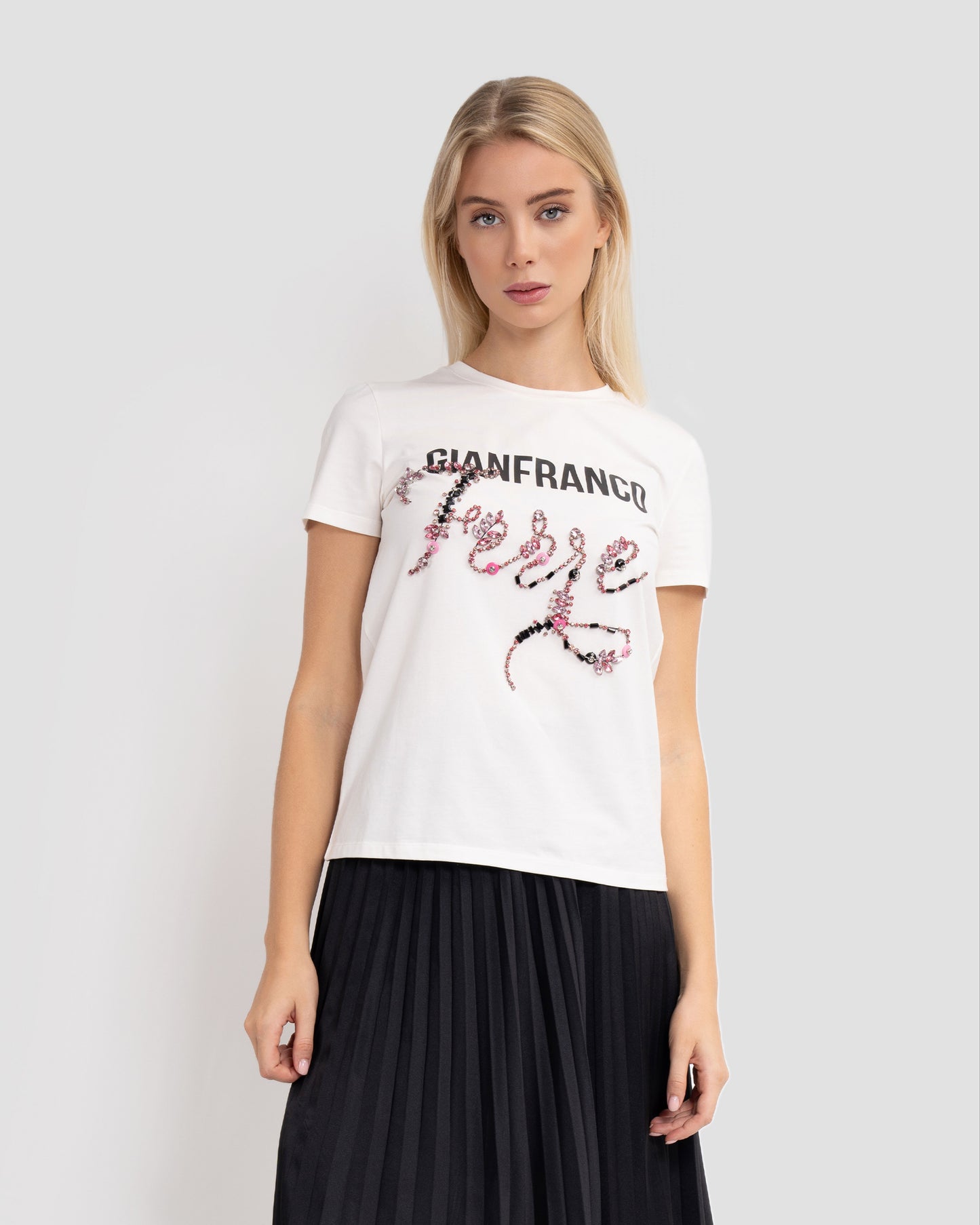 Logo Embellished T-Shirt