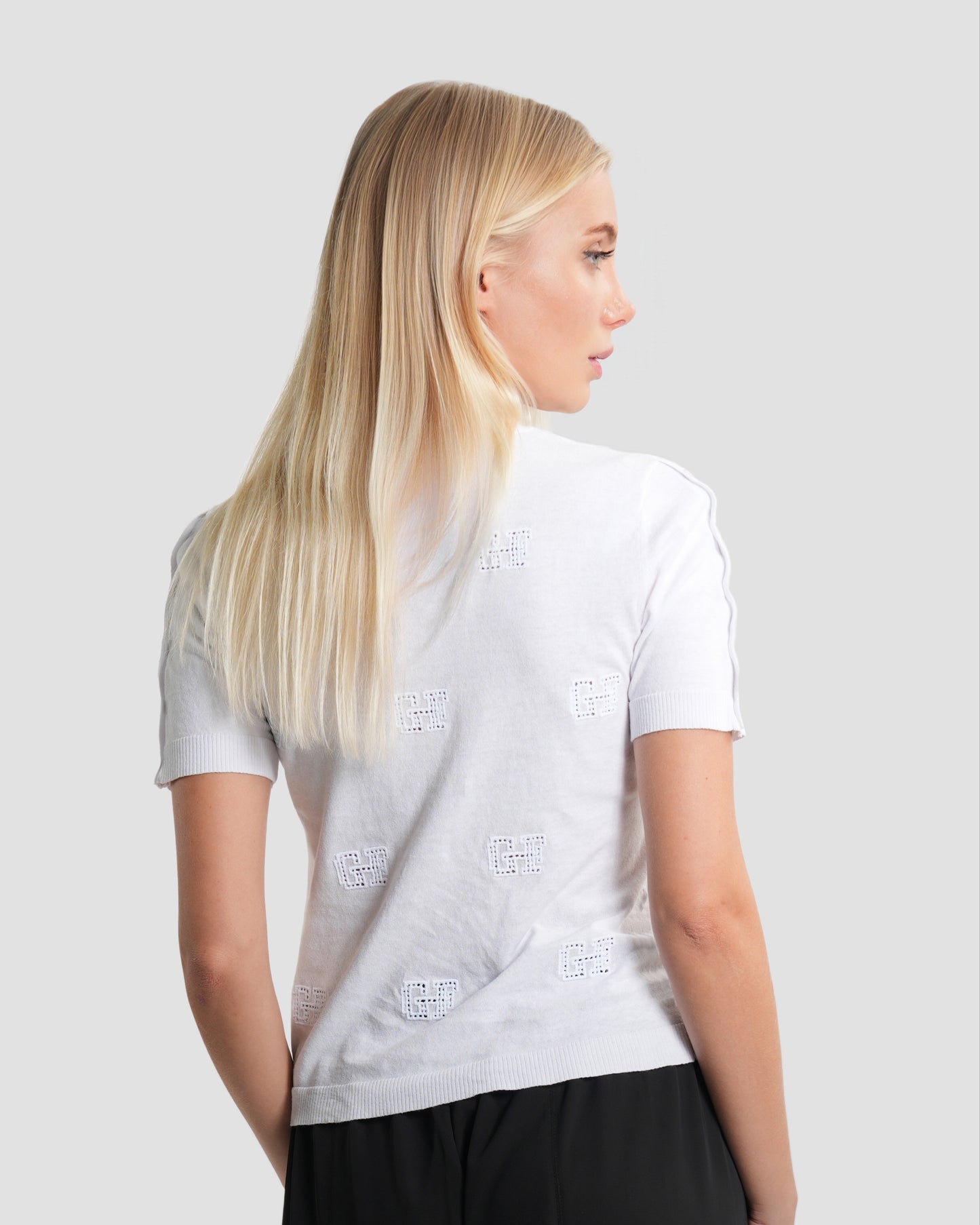 Broderie Anglaise Knit Top