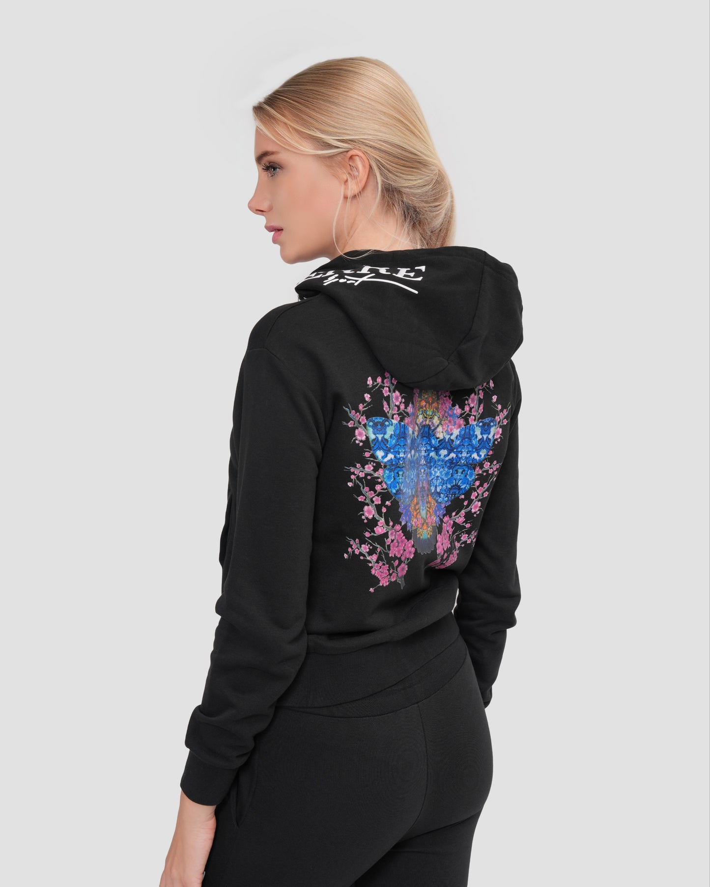 Graphic Print Zip-Up Tracksuit Set