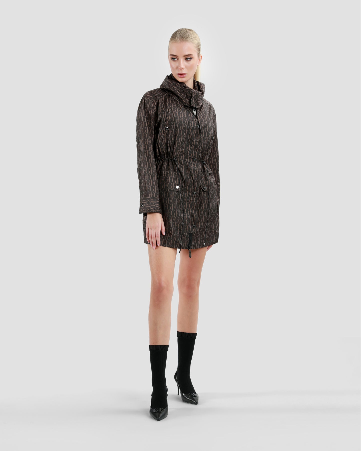 Monochrome Monogram Raincoat