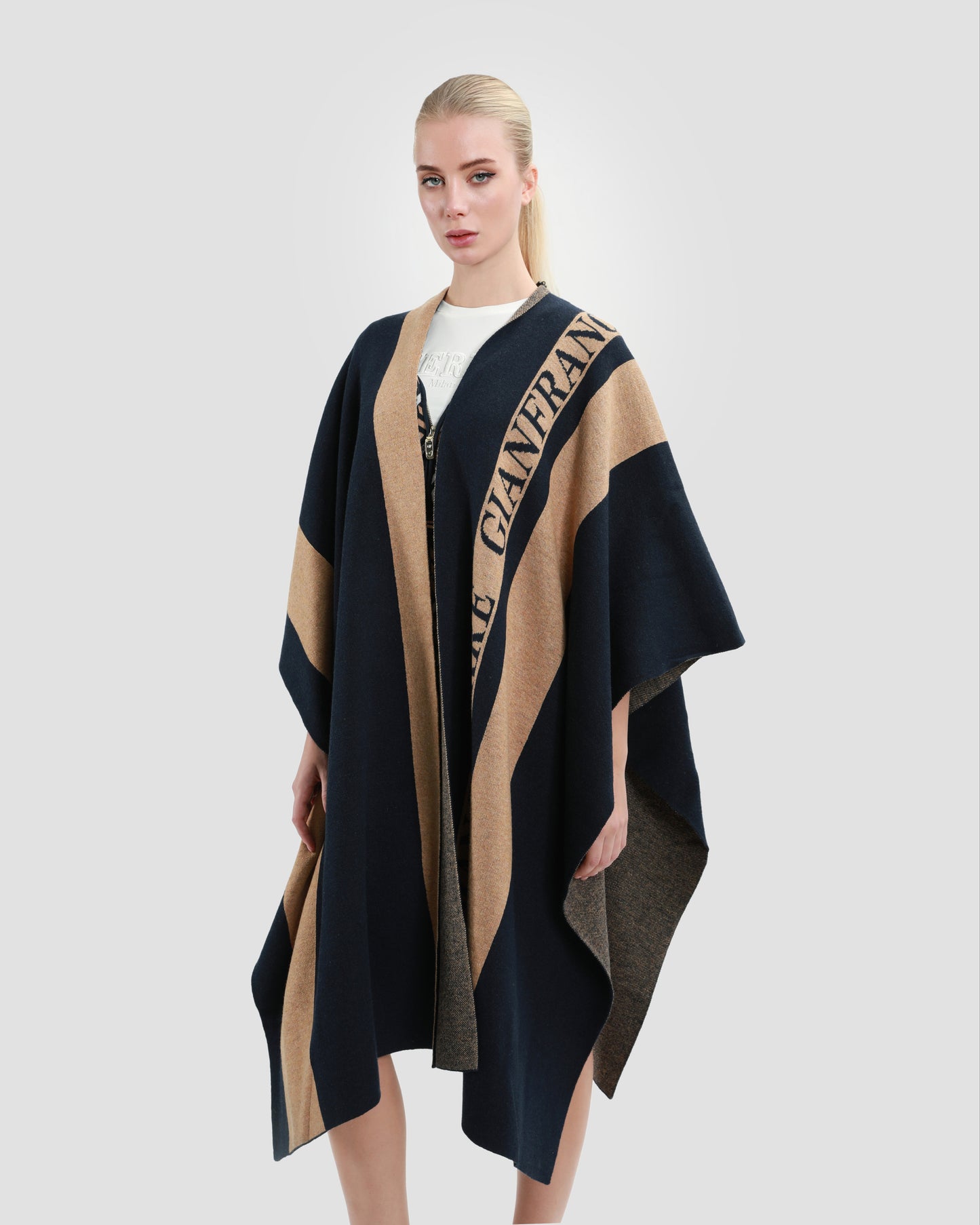 Two-Tone Poncho